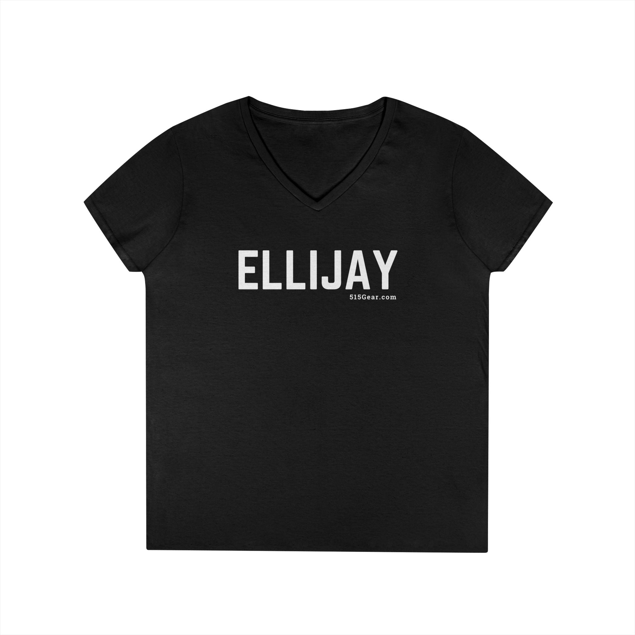 Women’s V-Neck T-shirt, by 515Gear.com | Ellijay, GA | Classic cotton, semi-fitted t-shirt