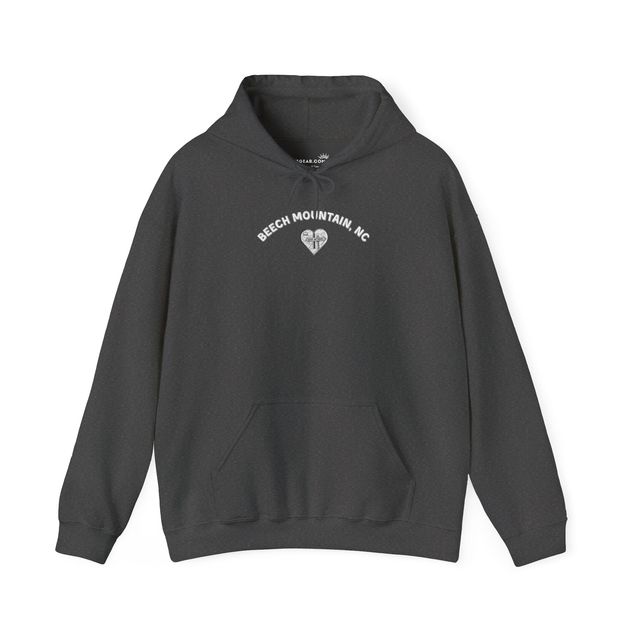 Heart on Beech Mountain — The 5506 Heavy Blend™ Hooded Sweatshirt