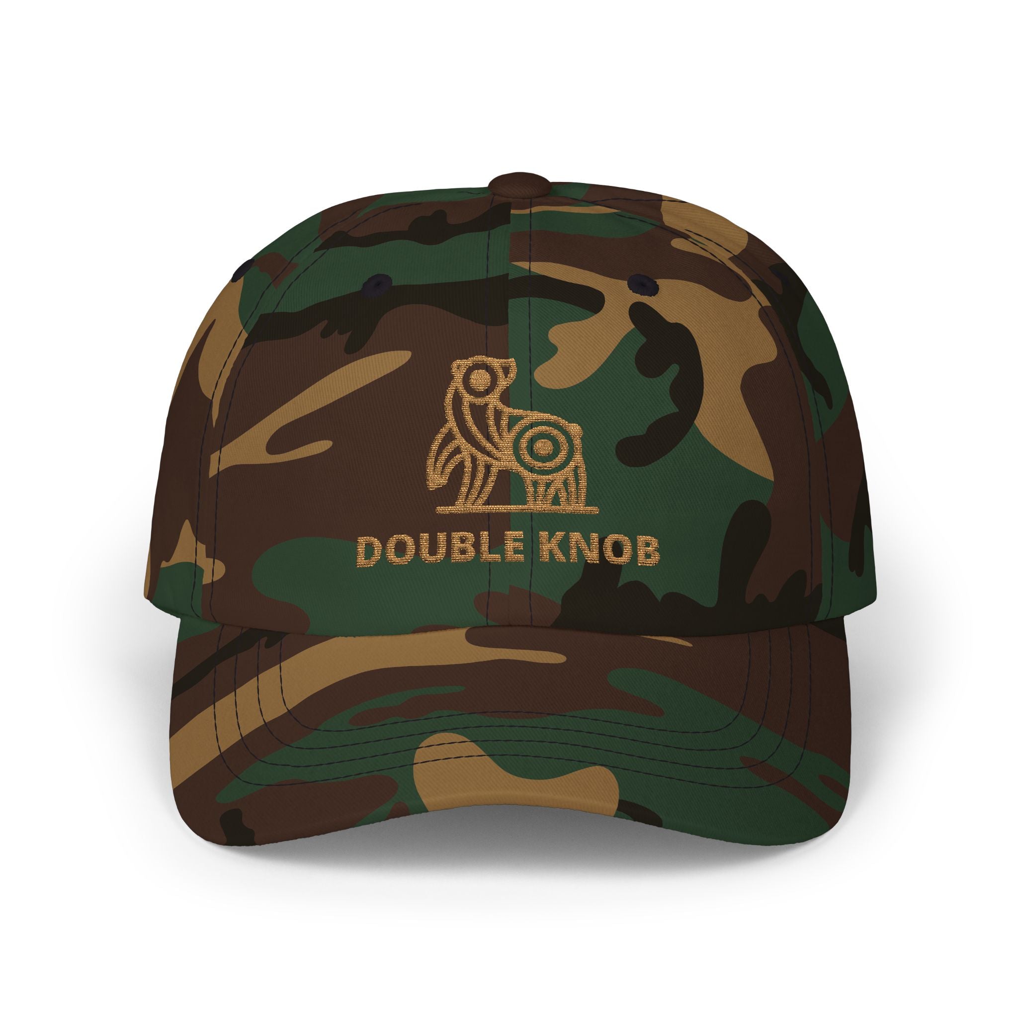 Double Knob, Embroidered Origami Bear Cap