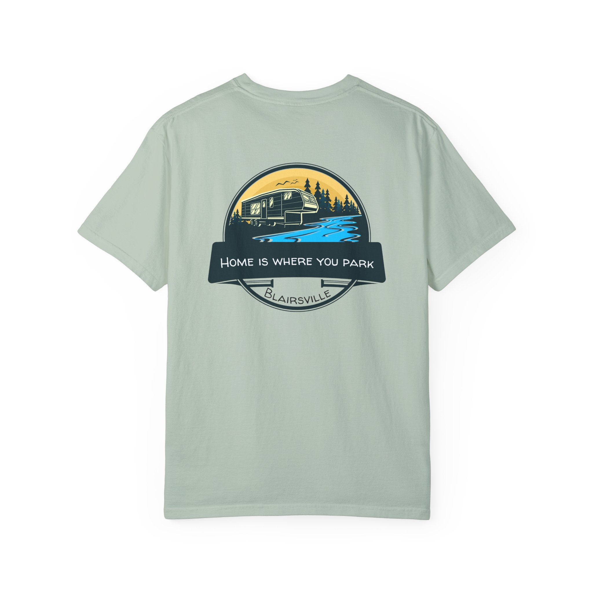 Unisex Adult T-shirt, RV design by 515Gear.com | Blairsville, GA | Home is where you park!