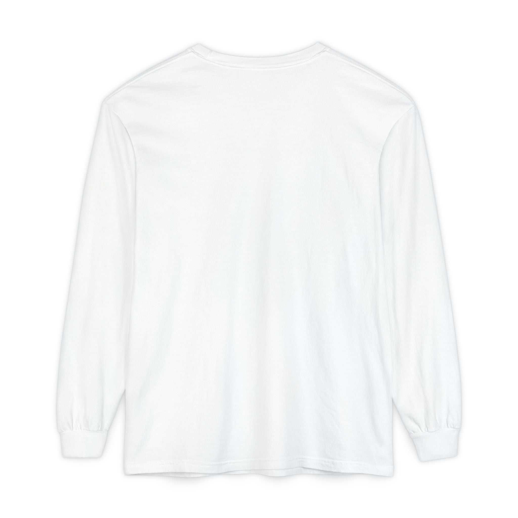 blank white long sleeve t-shirt back