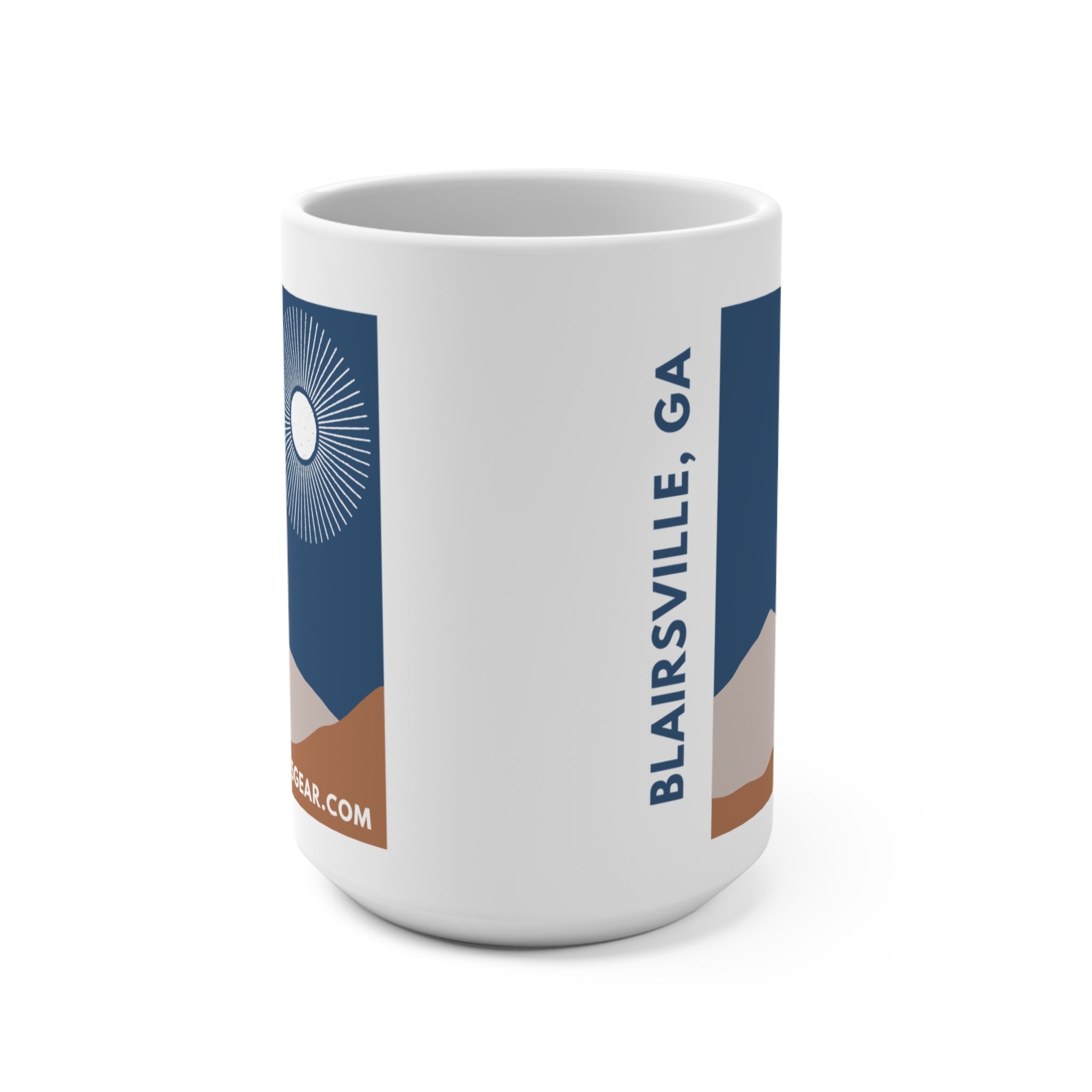 North Georgia Mountains Full Moon, Blairsville Coffee Mug – 15oz