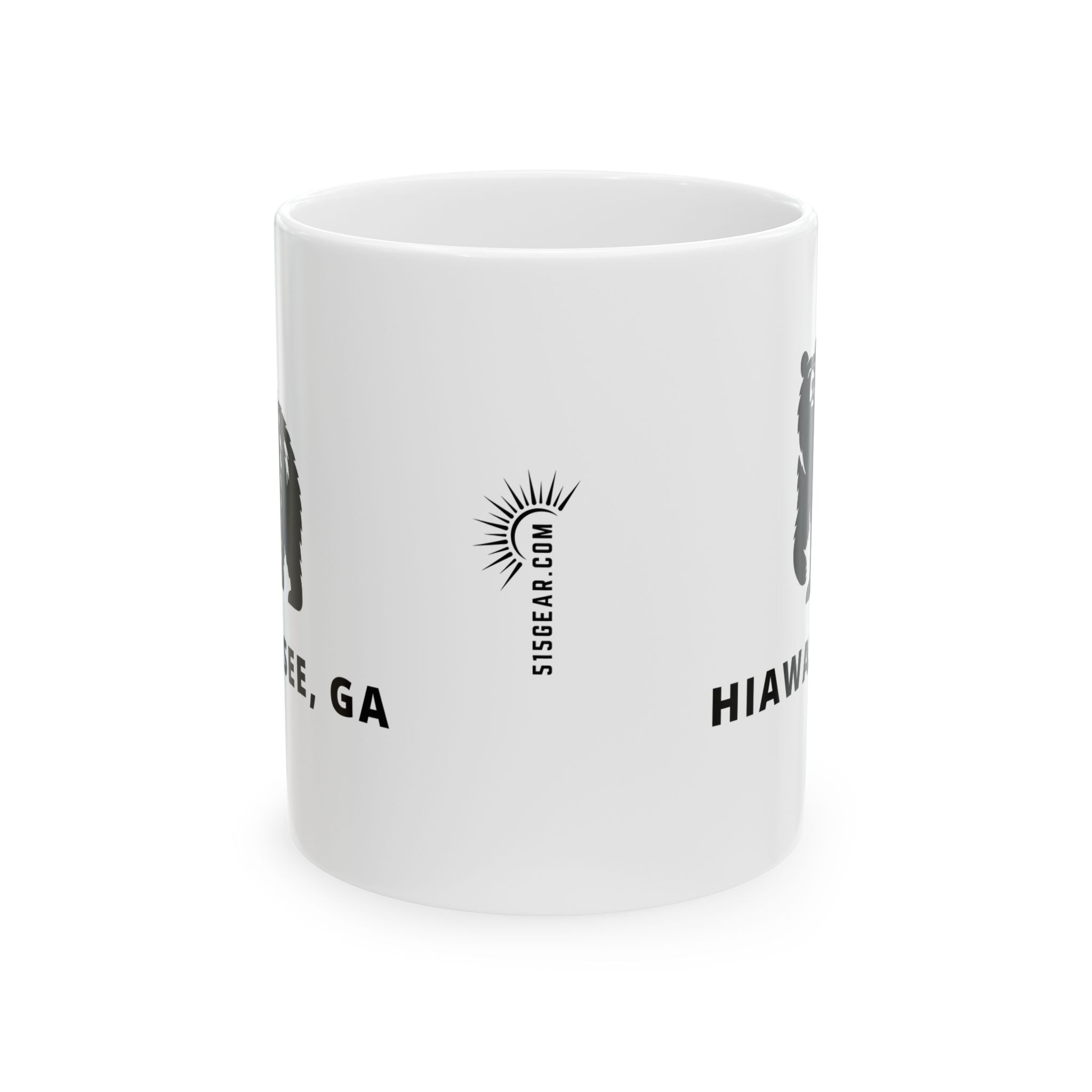North Georgia Mountains, Hiawassee Coffee Mug – Black Bear Collection (11oz, 15oz)