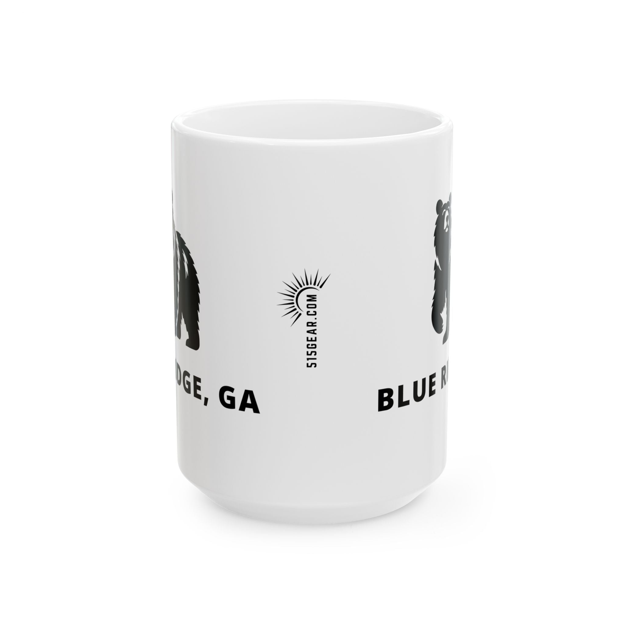 North Georgia Mountains, Blue Ridge Coffee Mug – Black Bear Collection (11oz, 15oz)