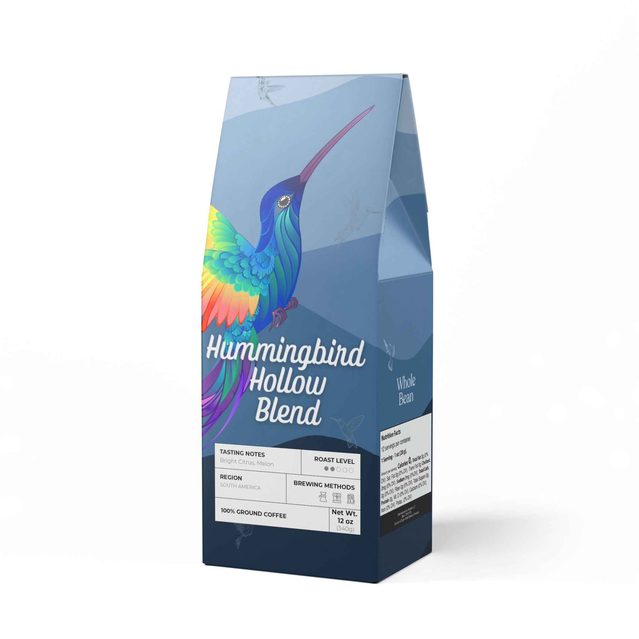 12 oz. Medium Light Roast Coffee, whole bean or ground, wake up happy! | by 515Gear.com | sourced from Columbia!