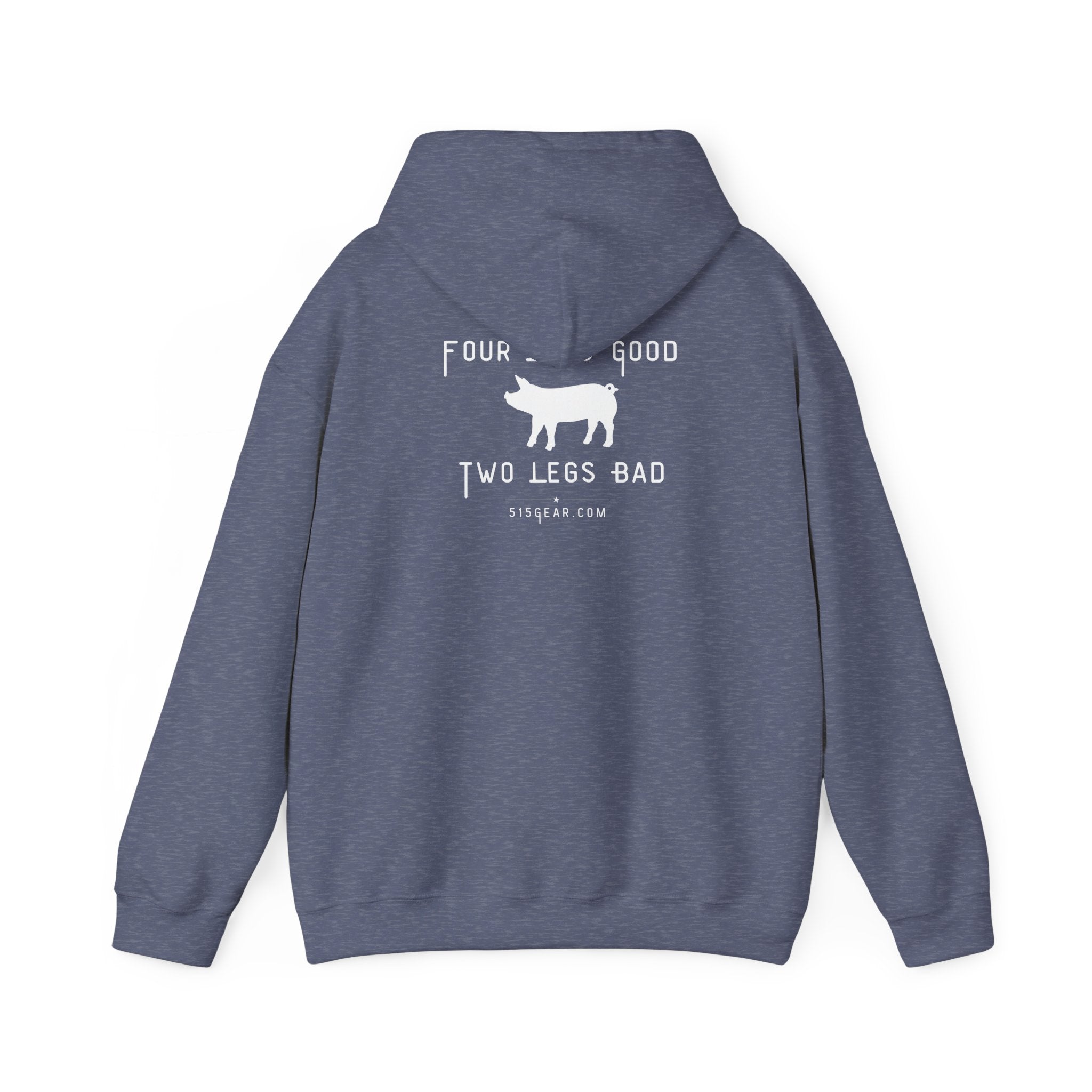 unisex adult hoodie, satirical reference for “Orwellian” lovers | 515Gear.com | anyone love Animal Farm?