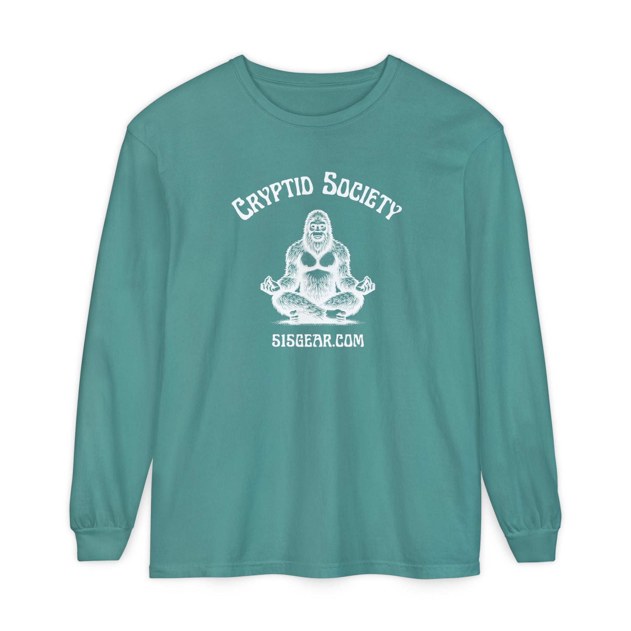 Unisex Adult Long Sleeve T-shirt, Zen Bigfoot Design | 515Gear.com | It's a Zen Thing!