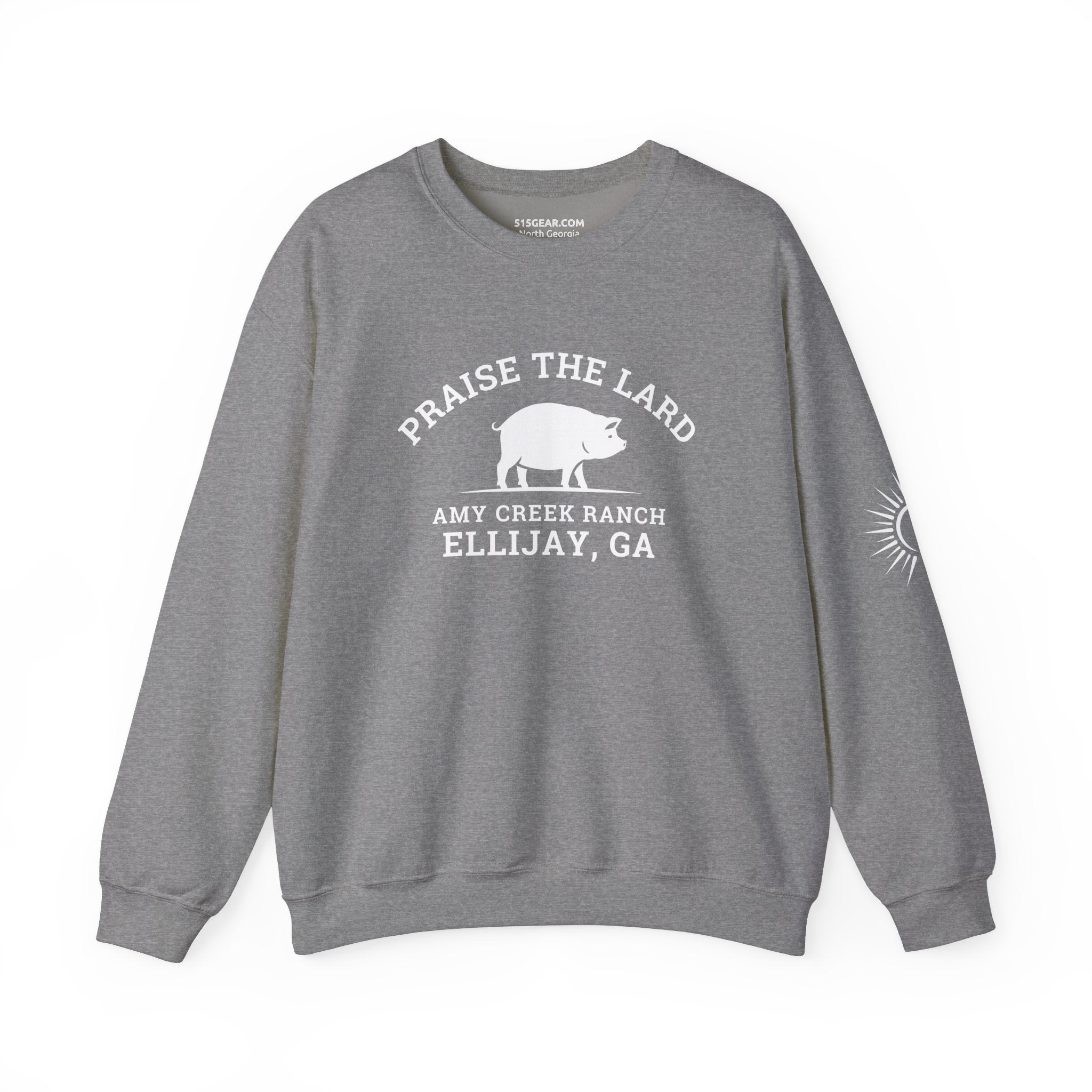 Sweatshirt, Praise the Lard Design, by 515Gear.com | Ellijay, GA | Amy Creek