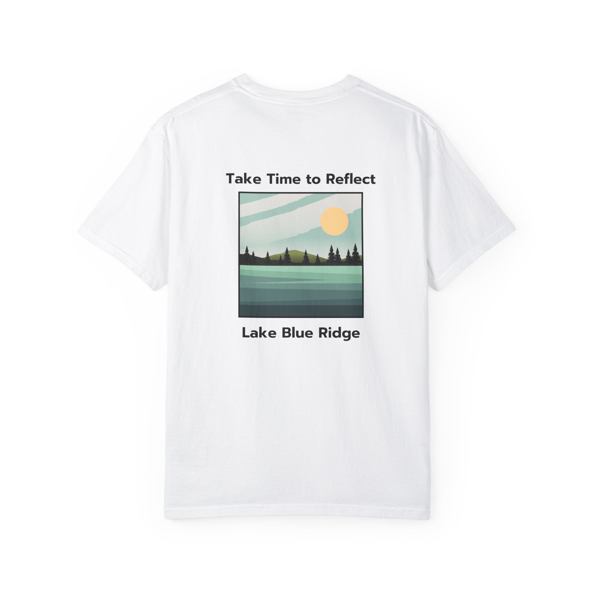 Unisex Adult T-shirt, Lake Blue Ridge, by 515Gear.com | Blue Ridge, GA | Time to Reflect!