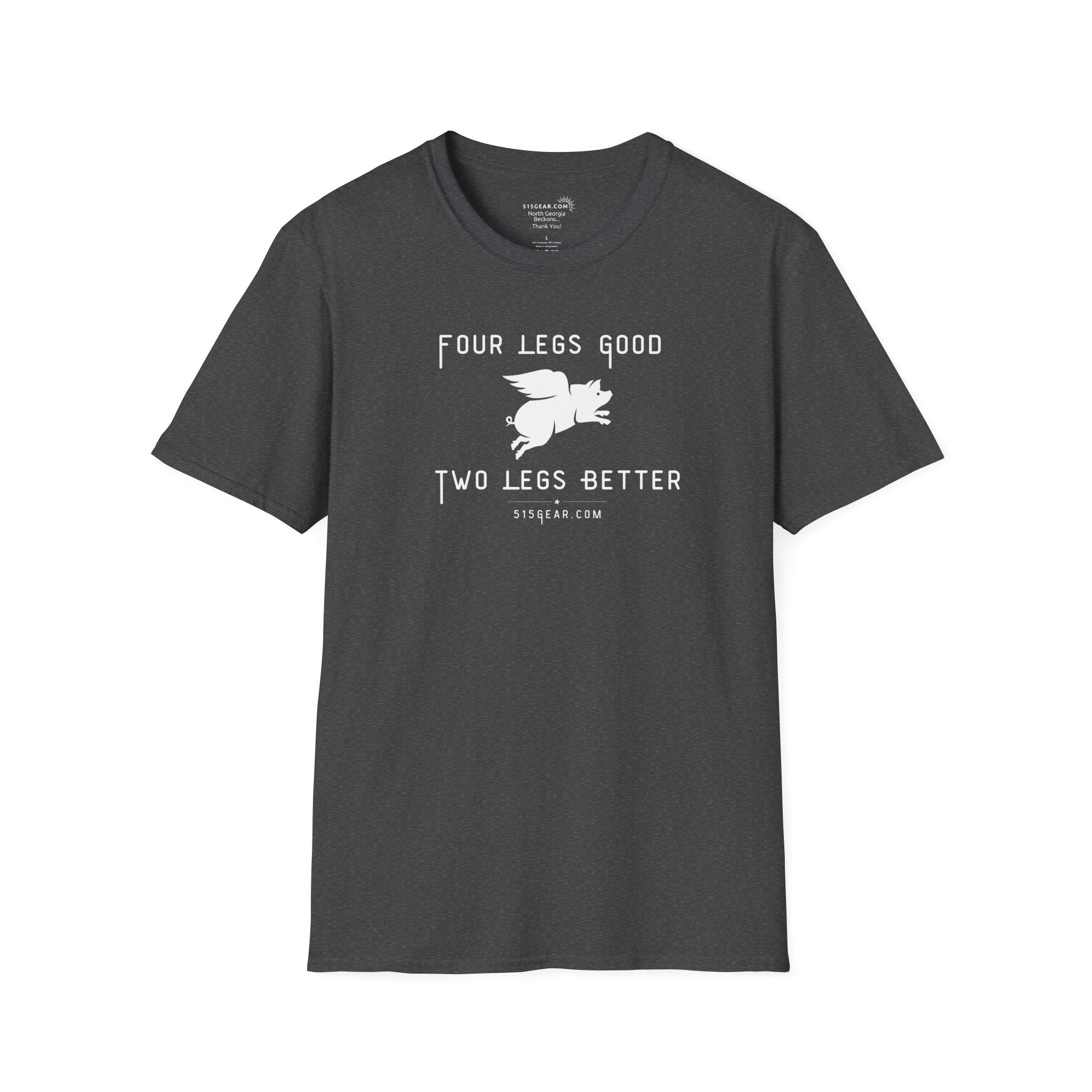 unisex adult t-shirt, satirical reference for “Orwellian” lovers | 515Gear.com | anyone love Animal Farm?