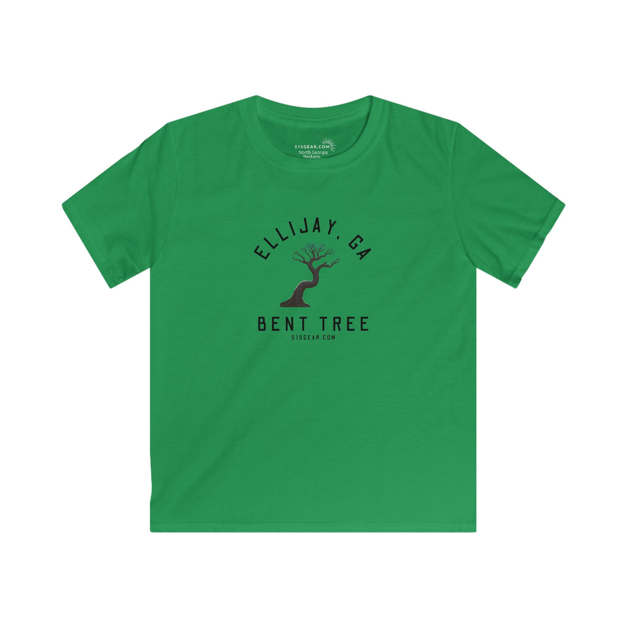 Kid’s T-Shirt, Bent Tree design by515Gear.com | Hiawassee, GA | Don't leave the trail!