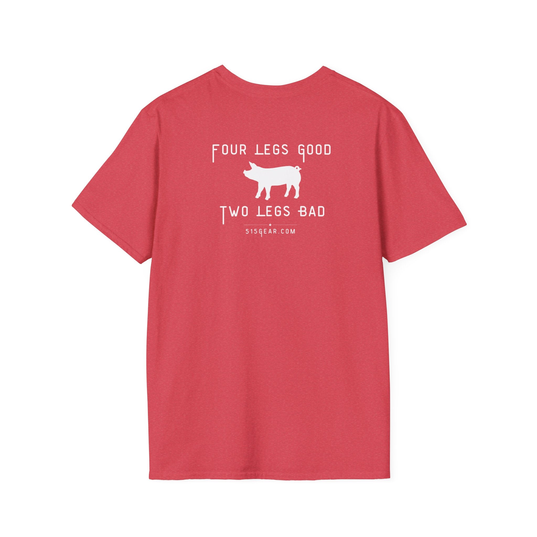 unisex adult t-shirt, satirical reference for “Orwellian” lovers | 515Gear.com | anyone love Animal Farm?