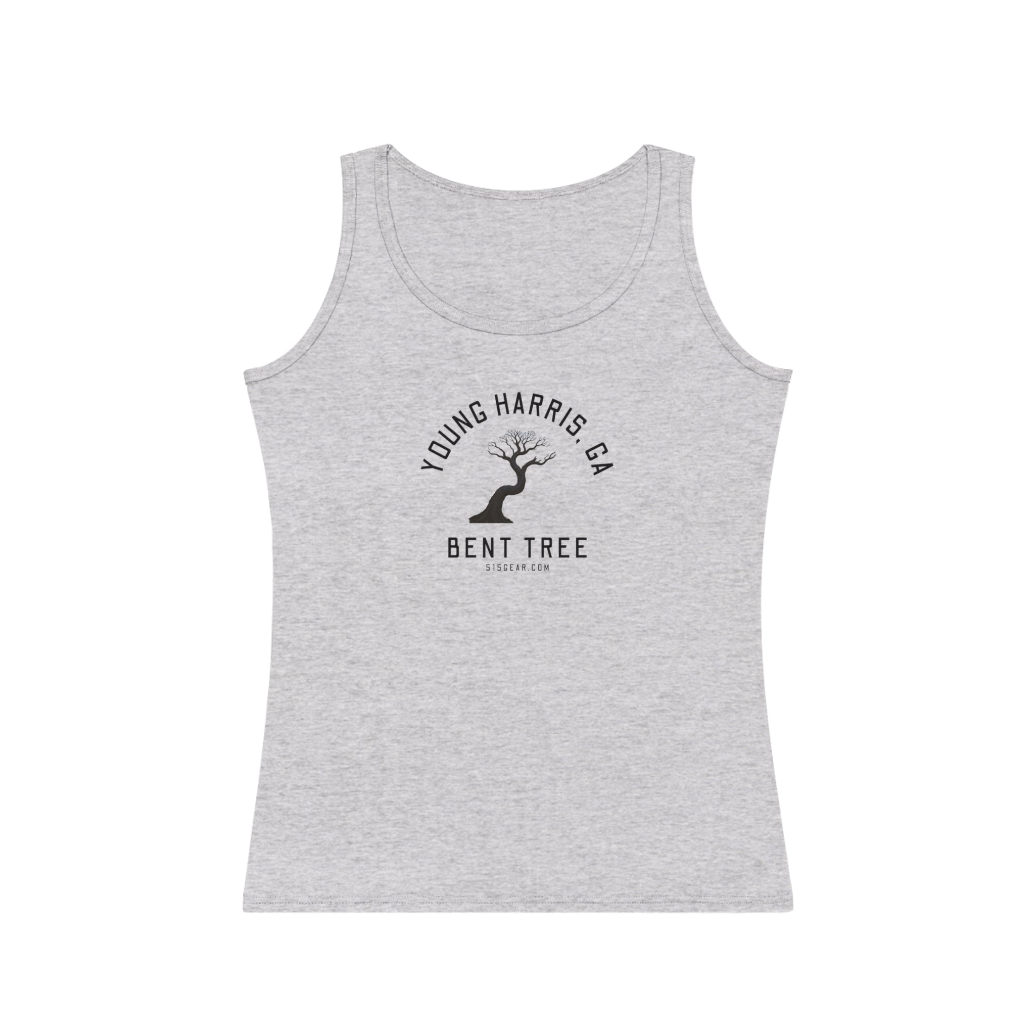 Women’s tank-top, bent tree graphic, by 515 Gear | Young Harris, GA | cotton tank perfect for outdoors or workouts