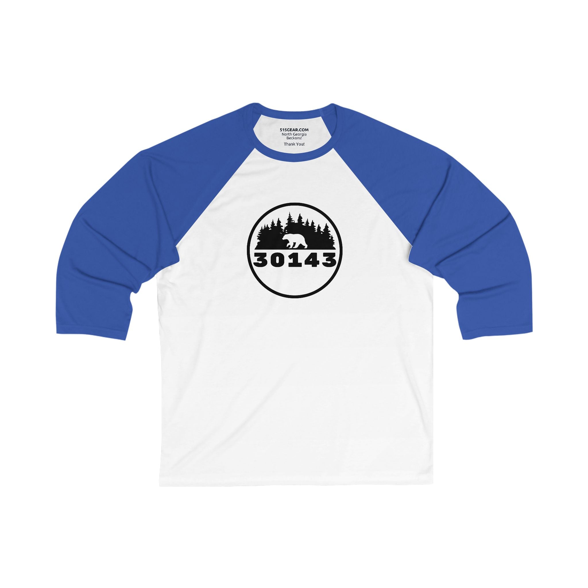 3/4 sleeve T-shirts, 30143 logo by 515Gear.com | Jasper, GA | There's no crying in baseball!