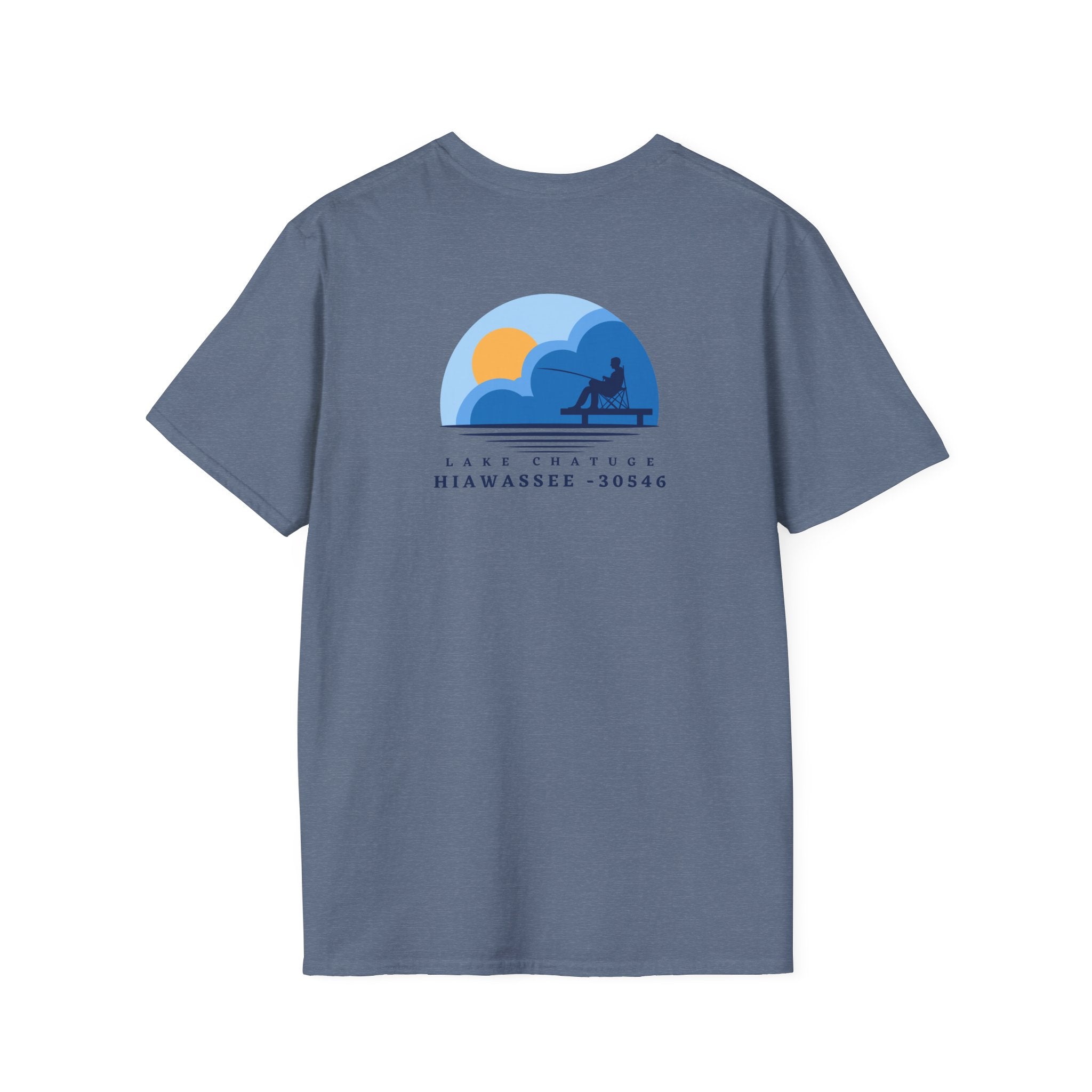 Adult t-shirt, Lake Fishing Graphic, by 515Gear.com | Hiawassee, GA | 30546