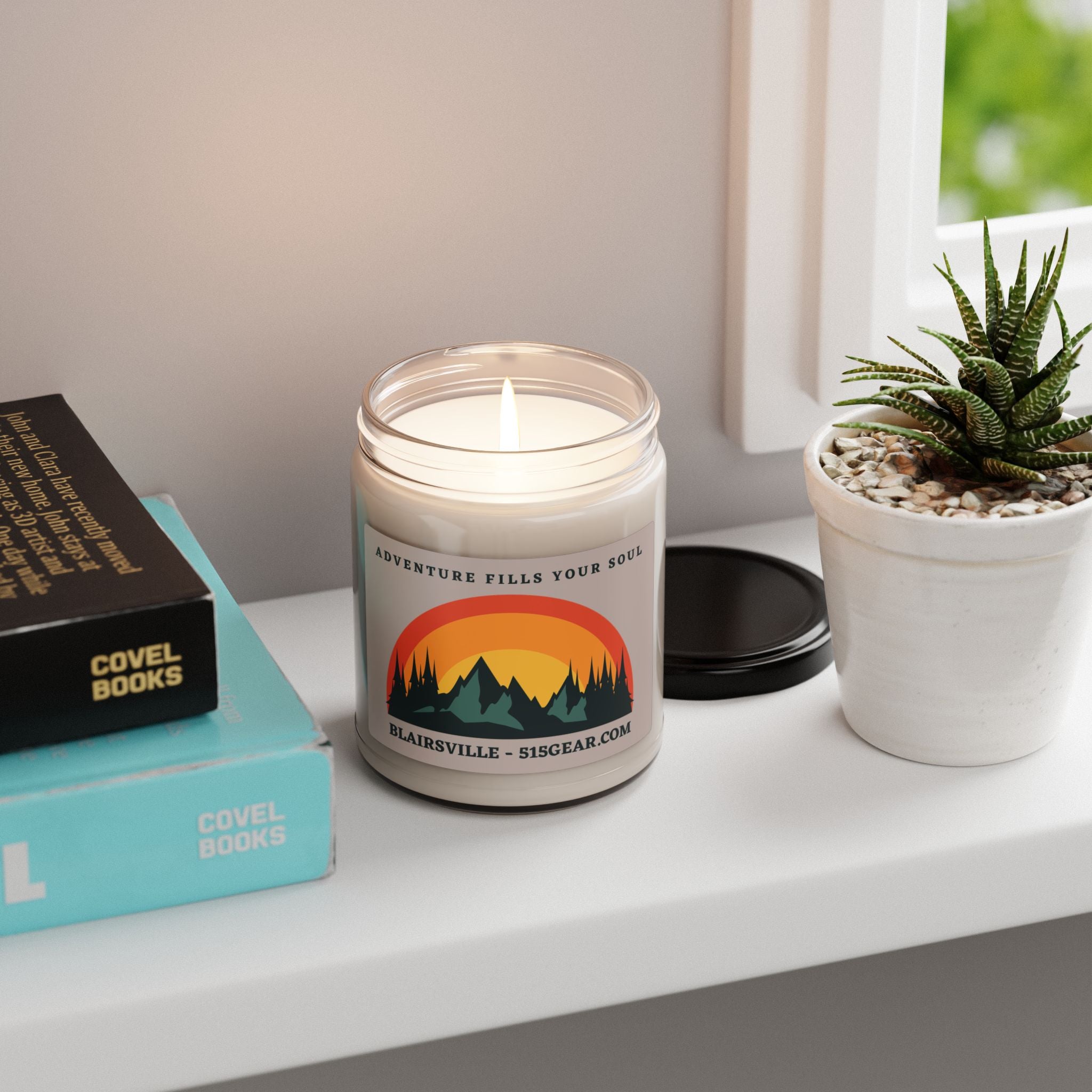 Soy Candle, Adventure fills your soul design, by 515Gear.com | Blairsville, GA | aromatherapy for you!