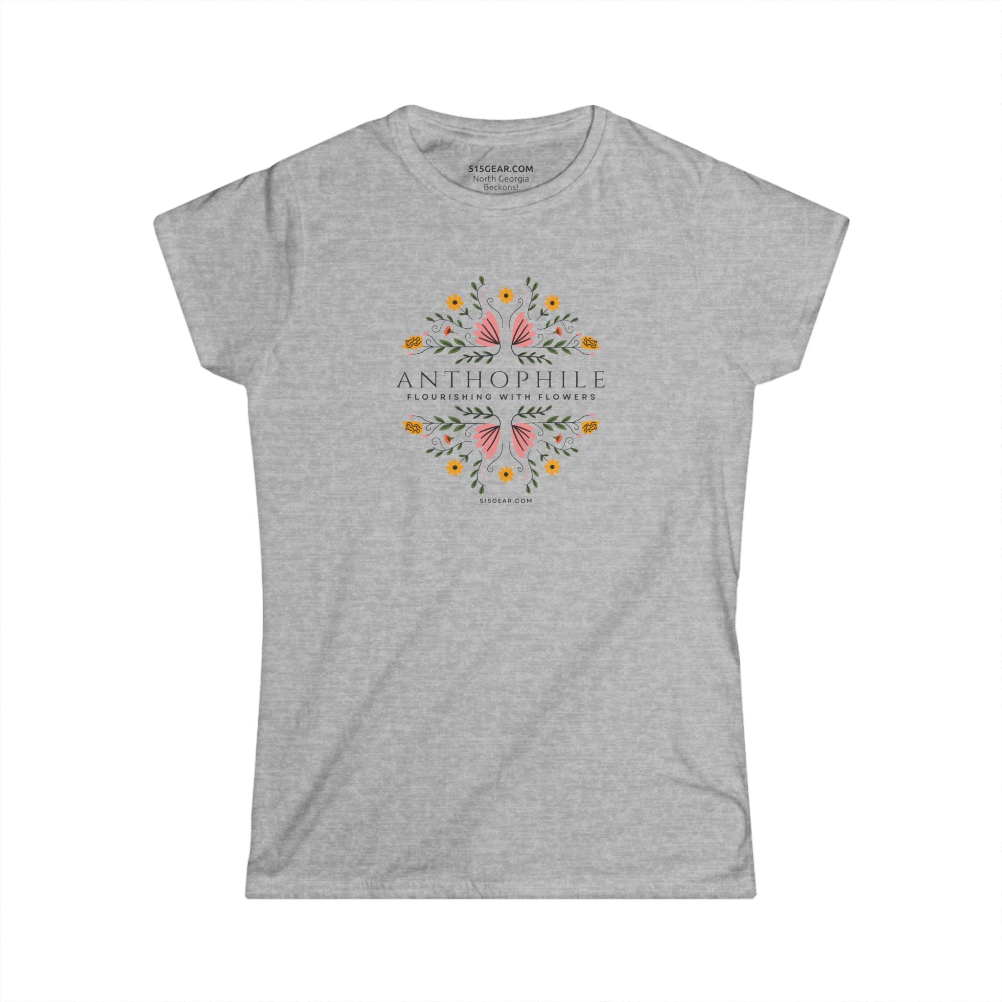 Women’s T-shirt, Anthophile meaning plant lovers | by 515Gear.com | Life is a garden