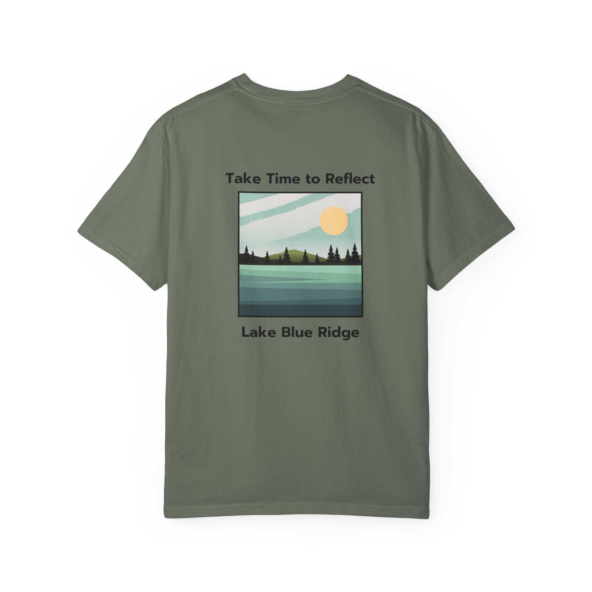 Unisex Adult T-shirt, Lake Blue Ridge, by 515Gear.com | Blue Ridge, GA | Time to Reflect!