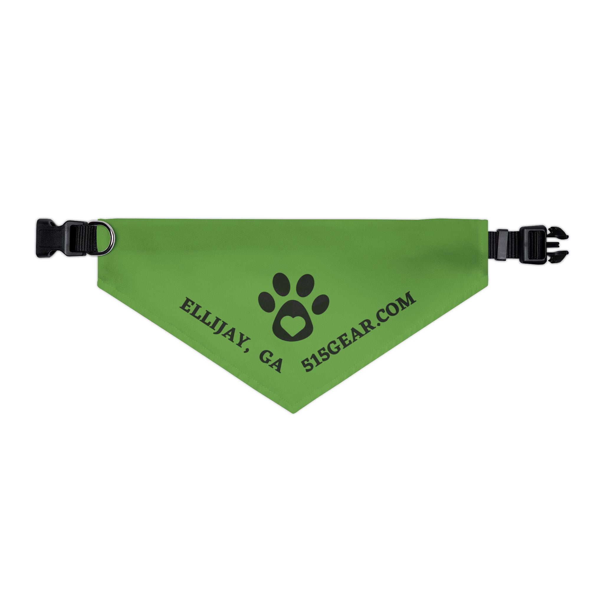 Ellijay - Green Pet Bandana Collar