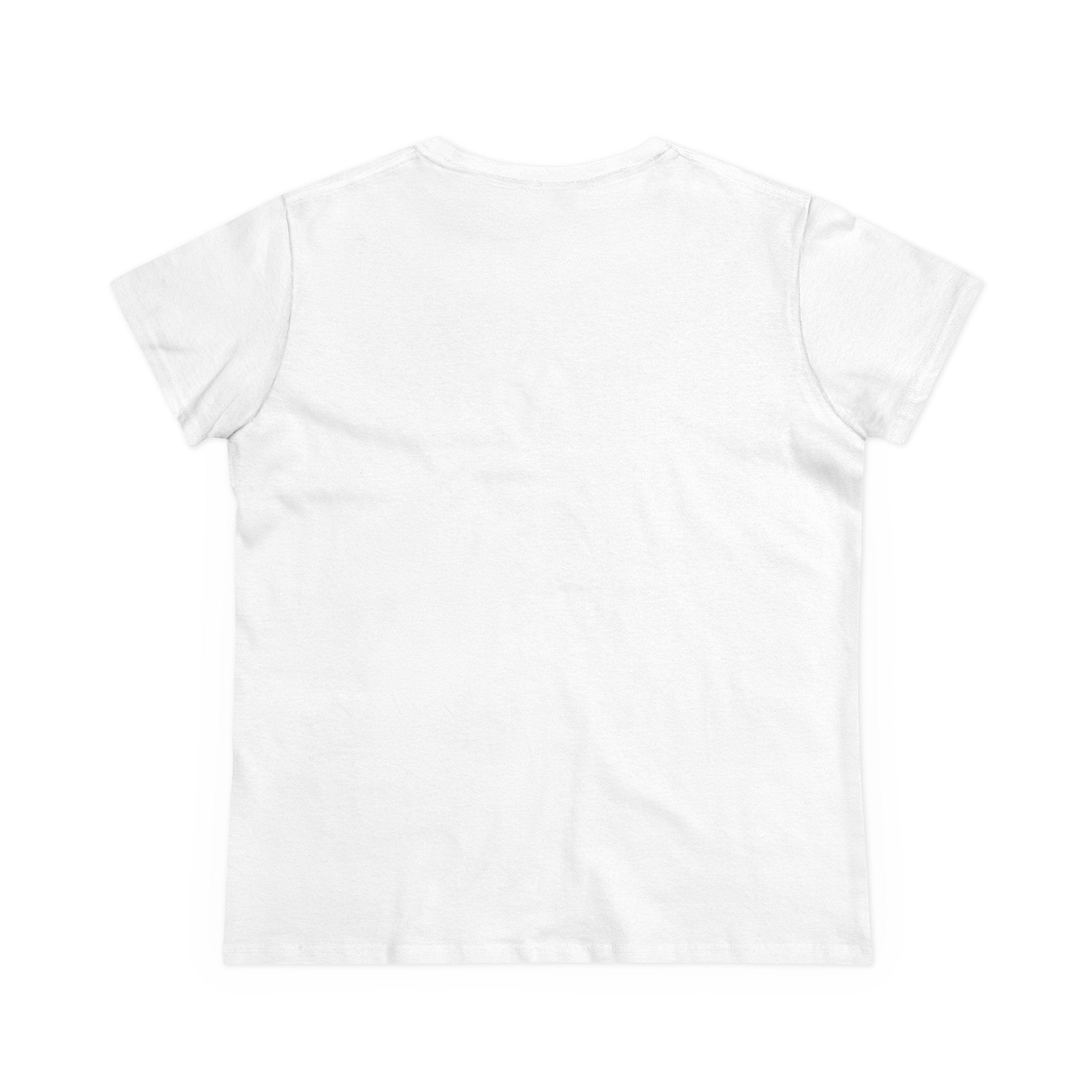 Plain white t-shirt on a light beige background