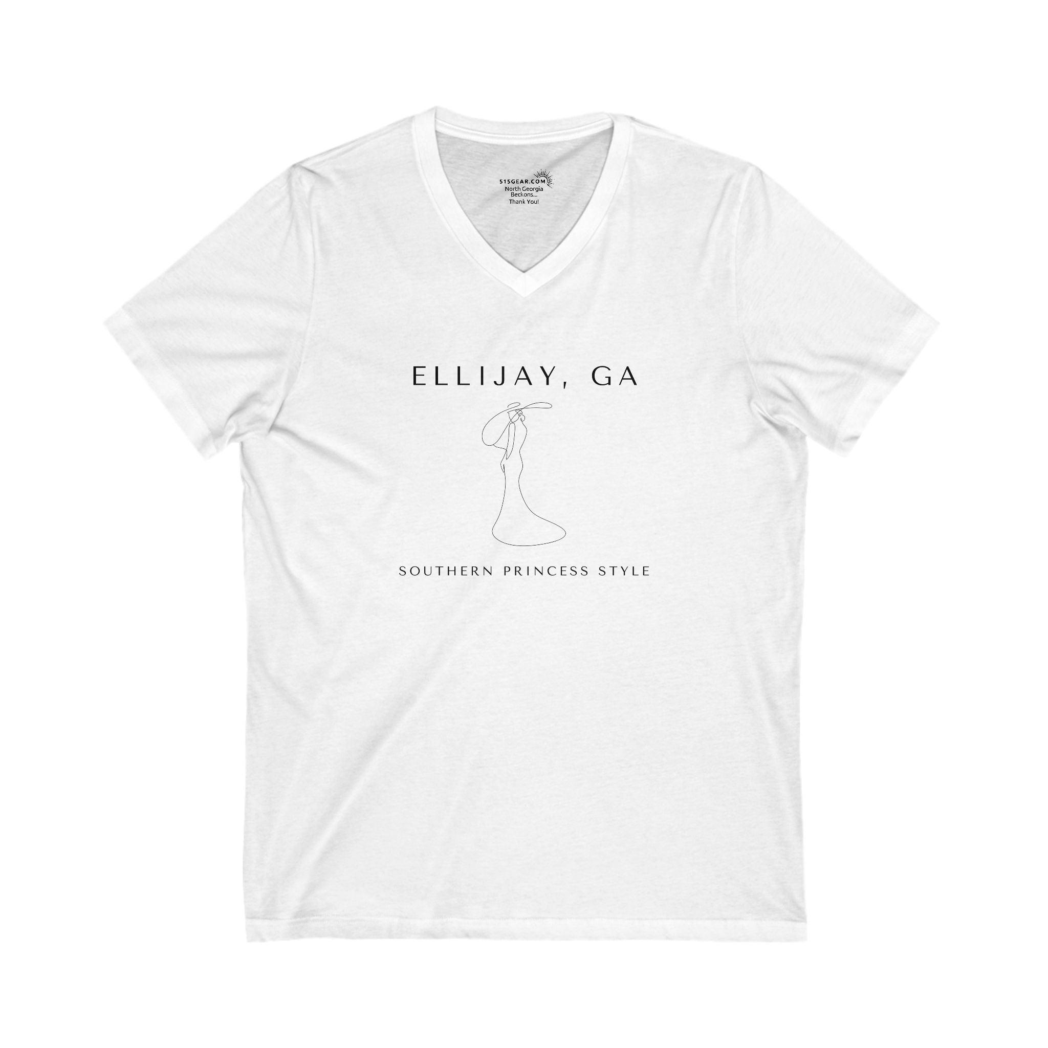 Women’s V-Neck T-shirt, by 515Gear.com | Ellijay, GA | Southern Princess Style!