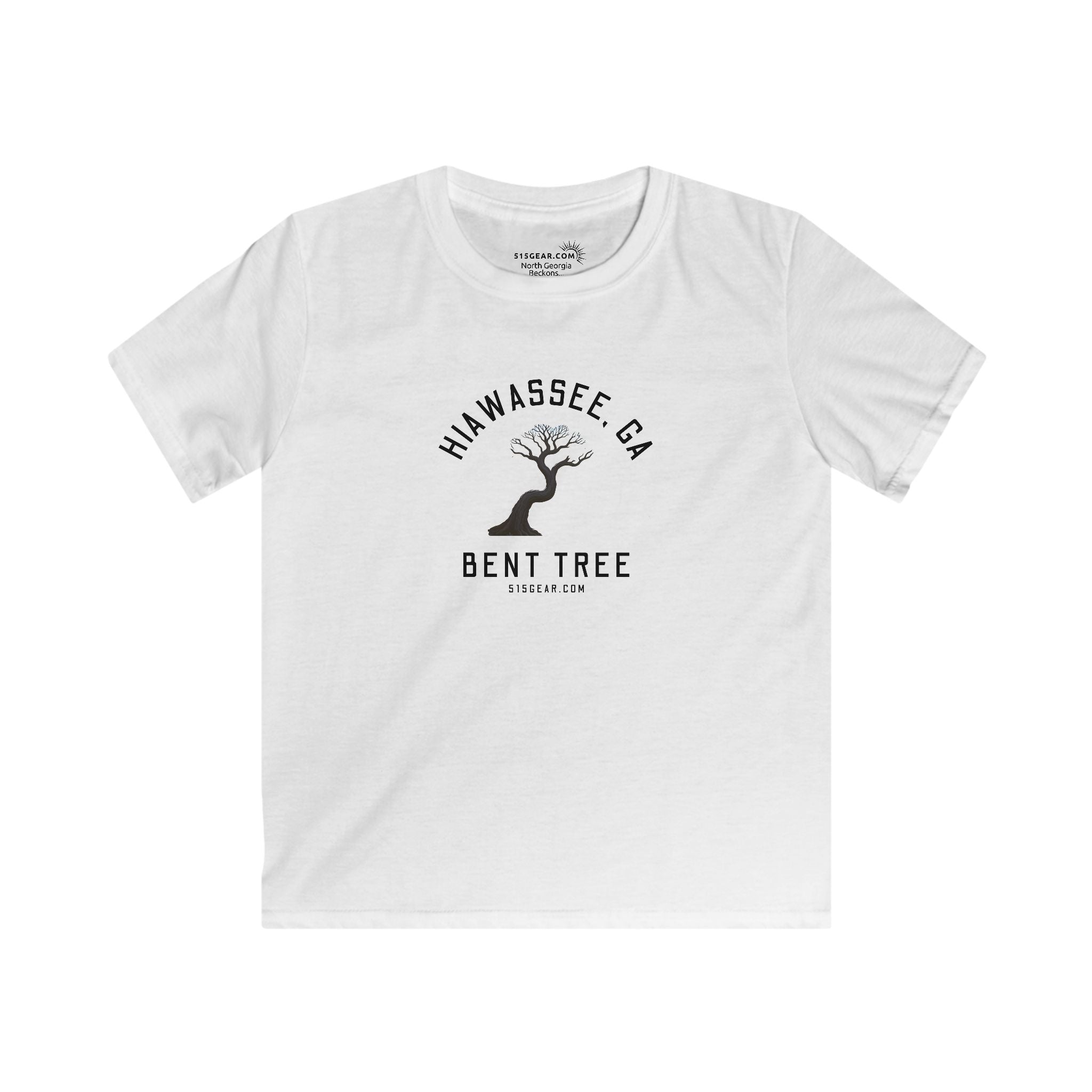 Kid’s T-Shirt, Bent Tree design by515Gear.com | Hiawassee, GA | Don't leave the trail!