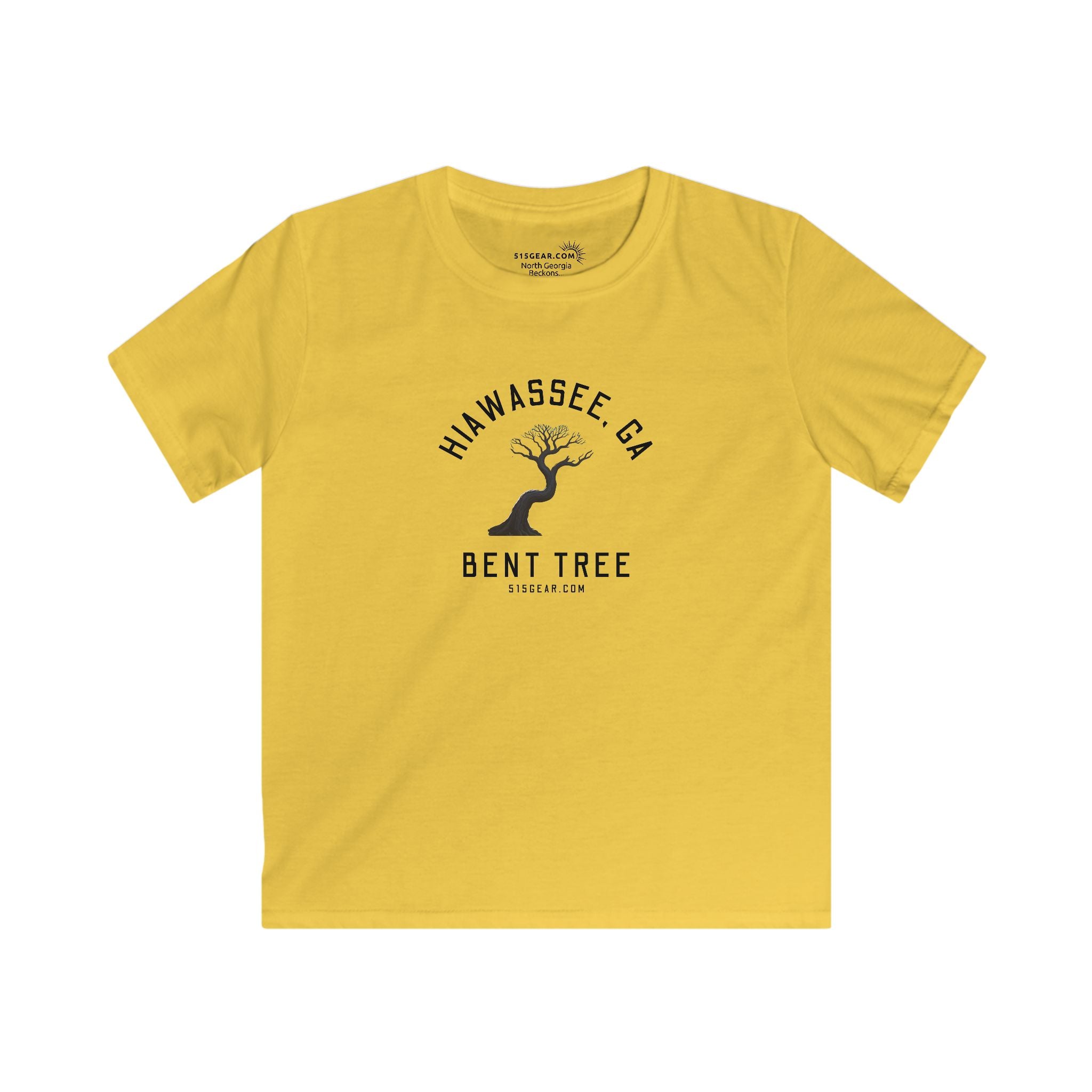 Kid’s T-Shirt, Bent Tree design by515Gear.com | Hiawassee, GA | Don't leave the trail!