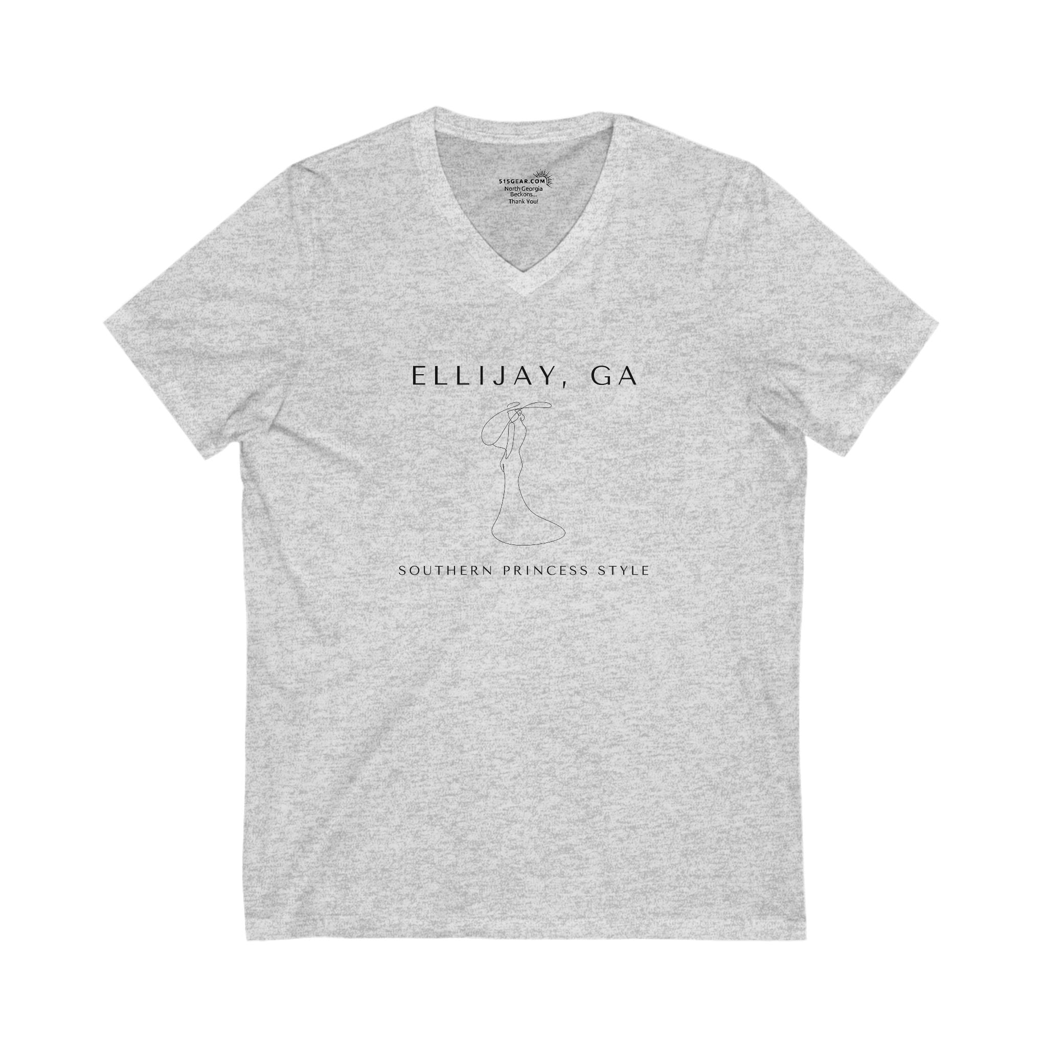 Women’s V-Neck T-shirt, by 515Gear.com | Ellijay, GA | Southern Princess Style!