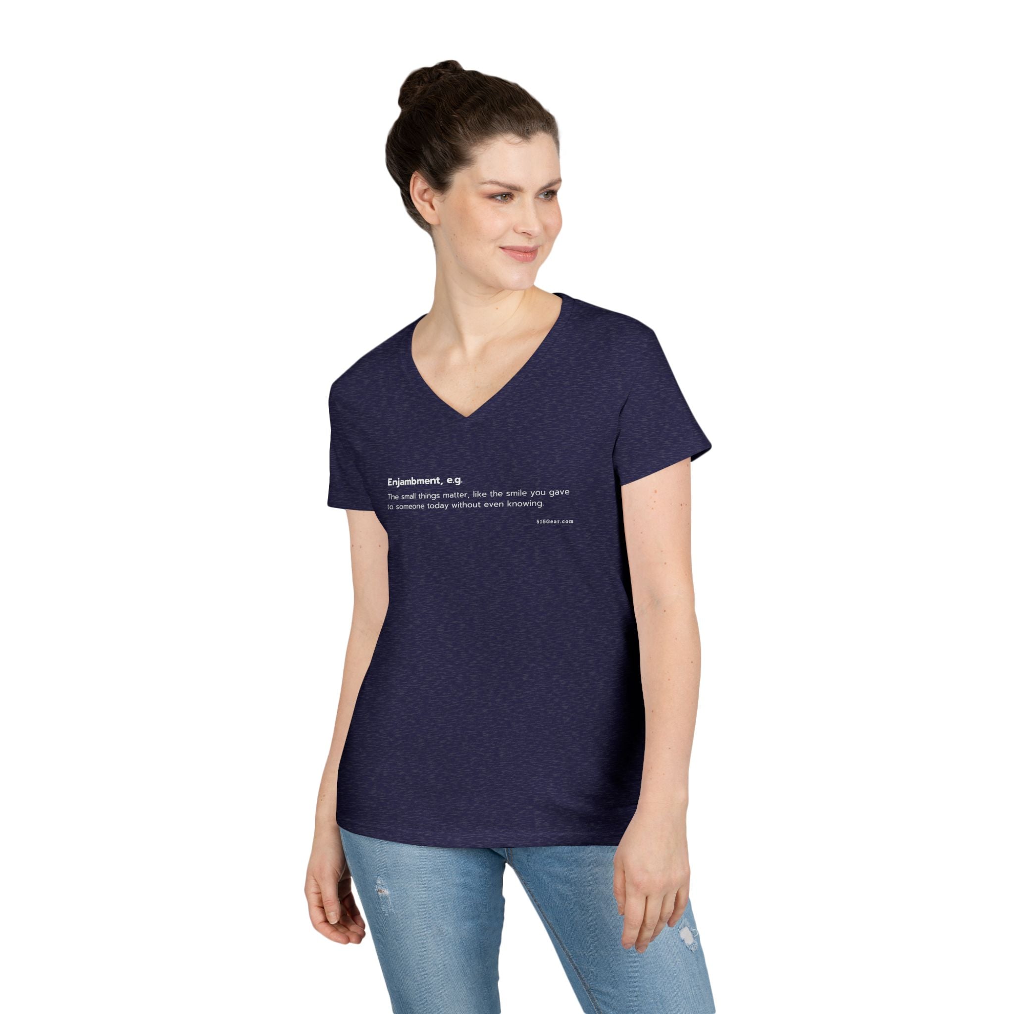 Word Play: Enjambment - Women’s V-Neck Tee