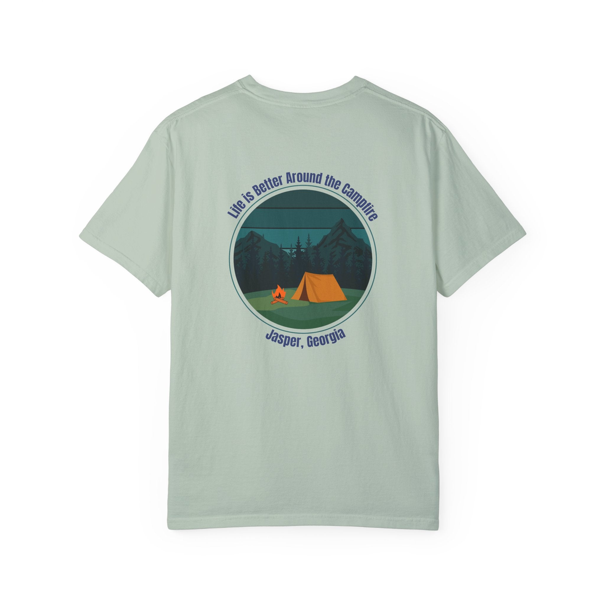 Unisex Adult T-shirt, Life is better around the campfire, by 515Gear.com | Jasper, GA | North GA Beckons!