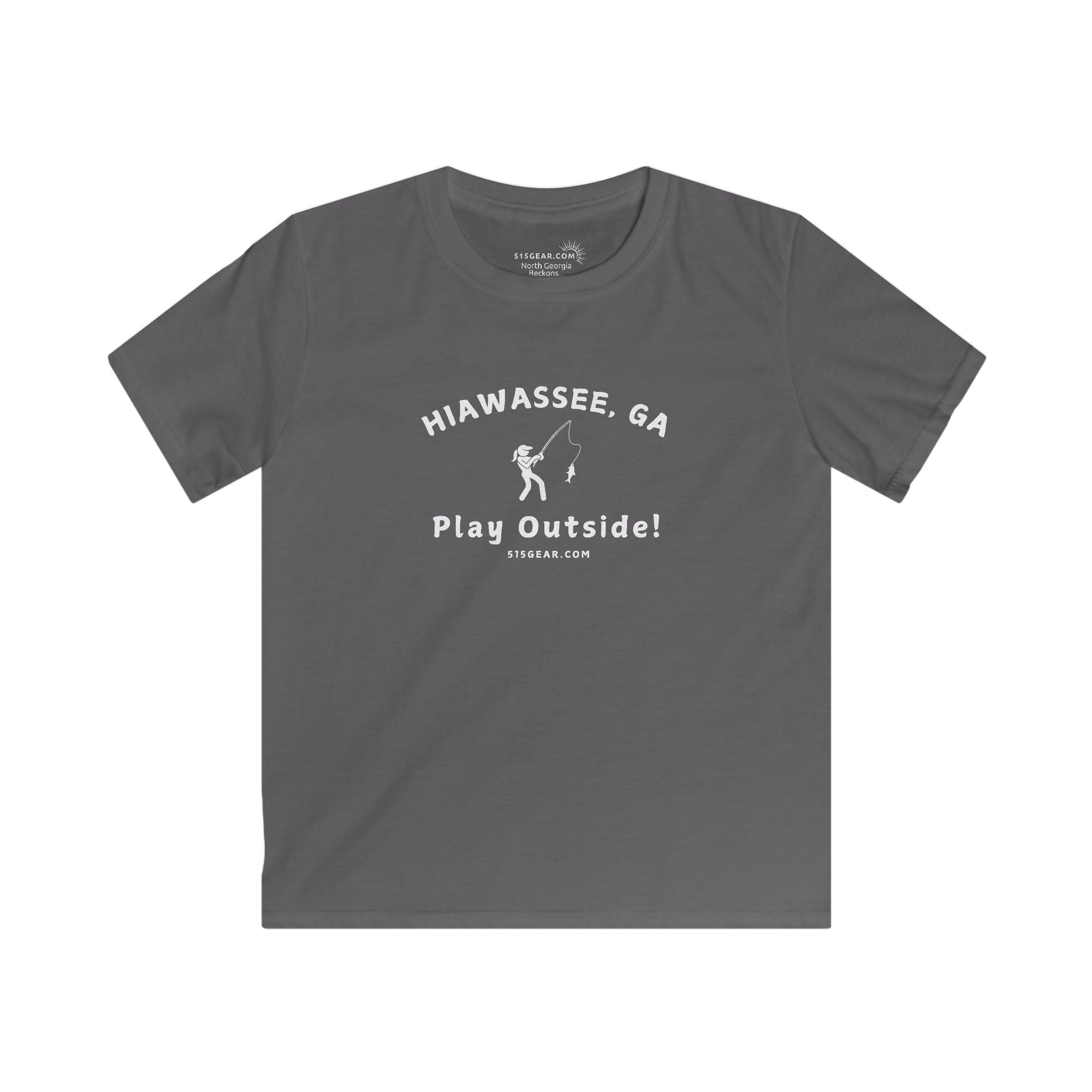Kid’s T-Shirt, North GA Angler Adventure by 515Gear.com | Hiawassee, GA | Play Outside!