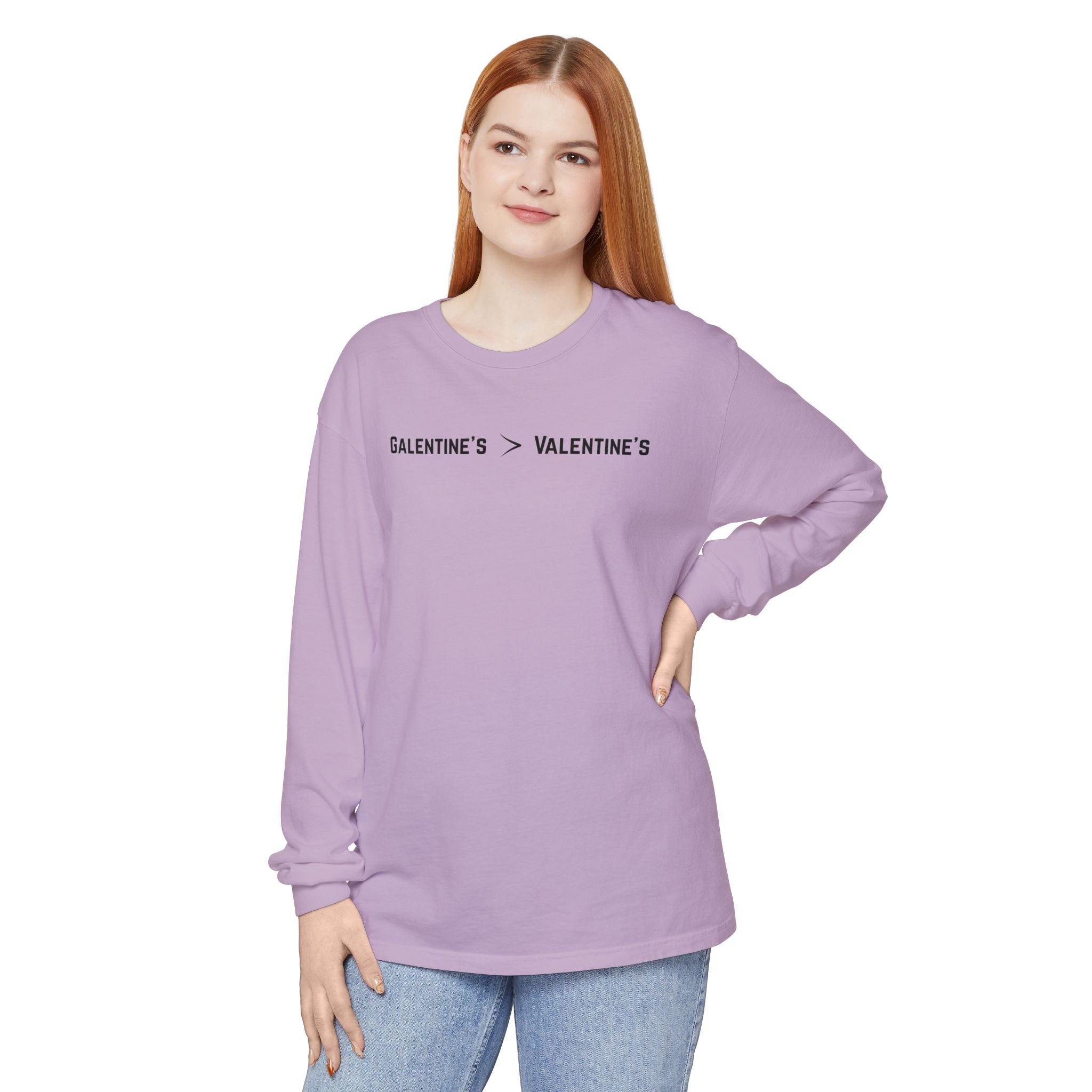 Galentine's > Valentine's Comfort Colors Long Sleeve T-Shirt