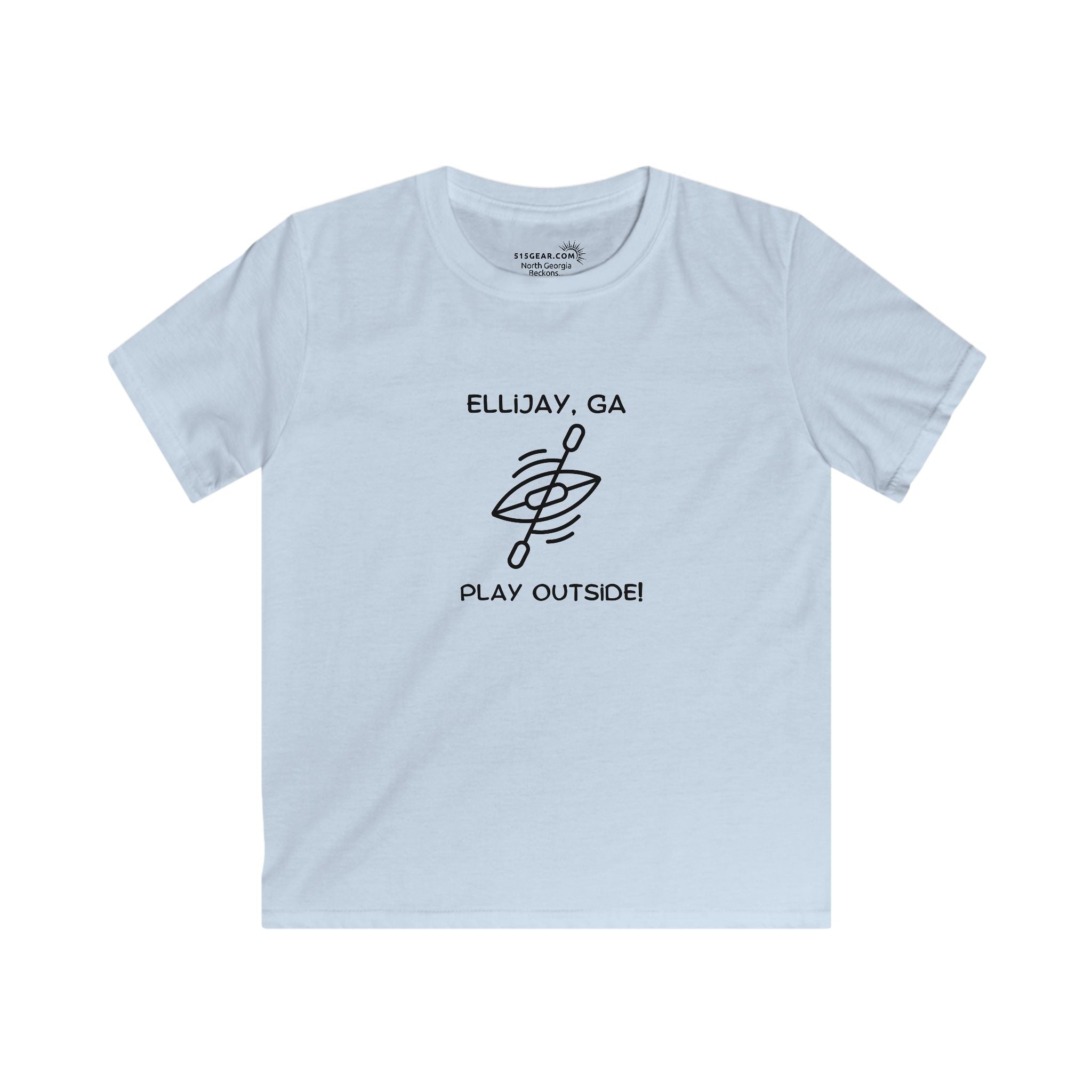 Kid’s T-Shirt, North GA Kayaking by 515Gear.com | Ellijay, GA | Play Outside!