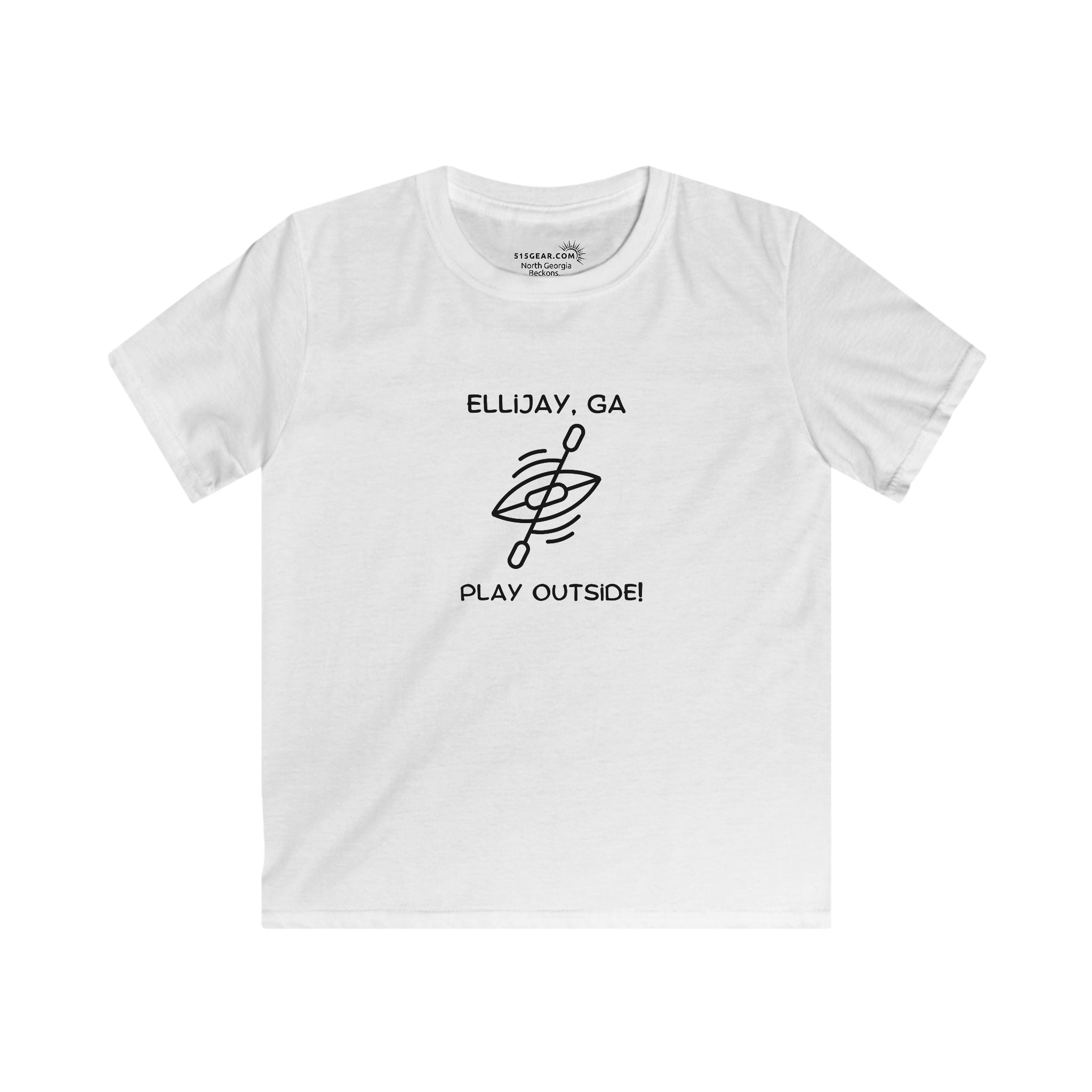 Kid’s T-Shirt, North GA Kayaking by 515Gear.com | Ellijay, GA | Play Outside!