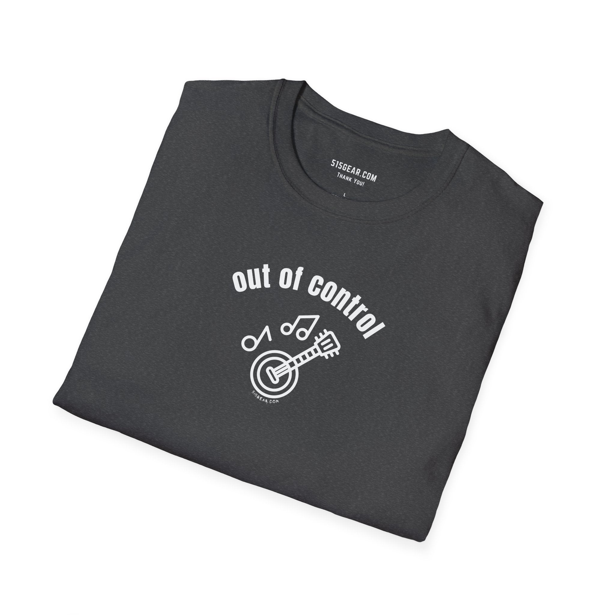 The Fretless Fury Out of Control Banjo Unisex Softstyle T-Shirt