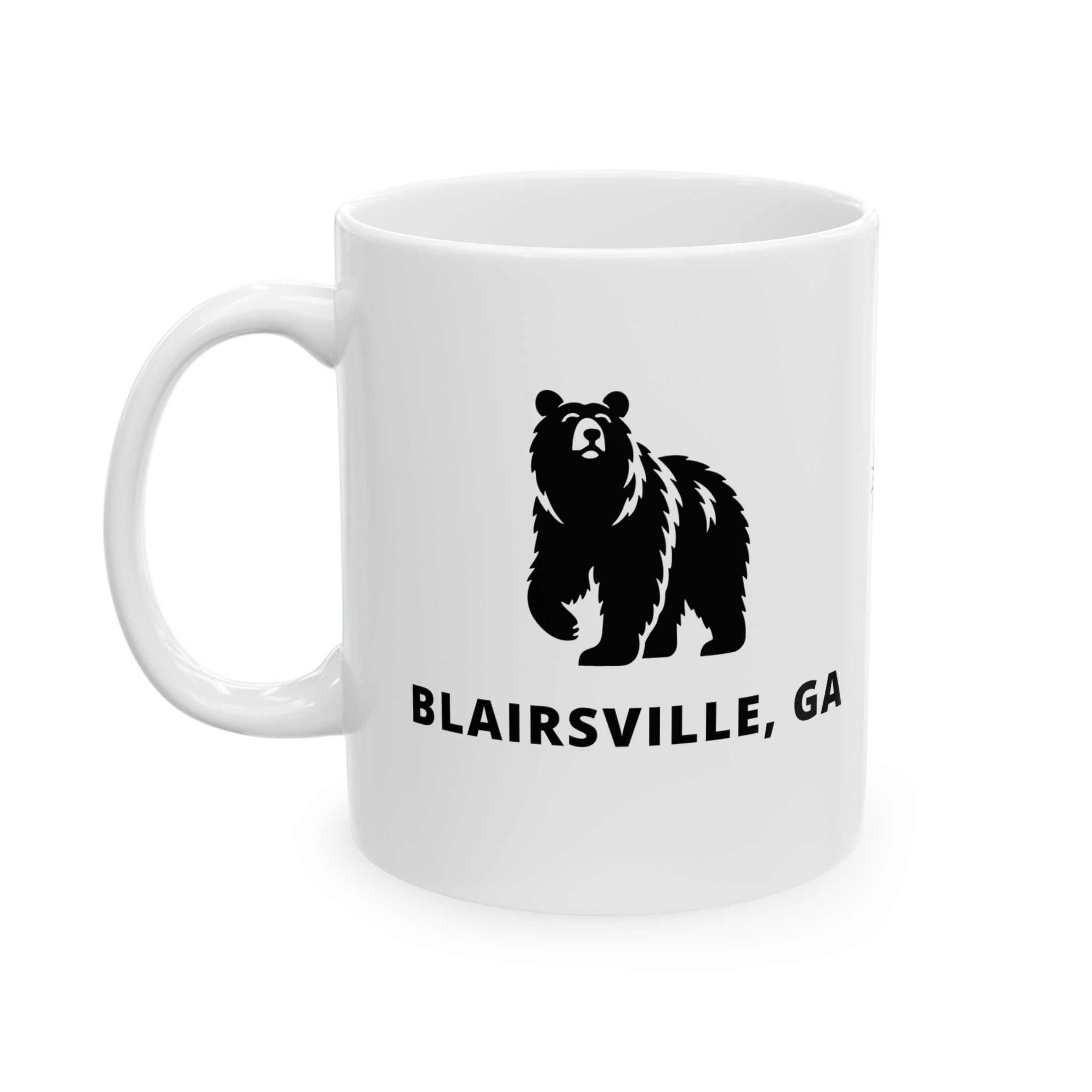 North Georgia Mountains, Blairsville Coffee Mug – Black Bear Collection (11oz, 15oz)