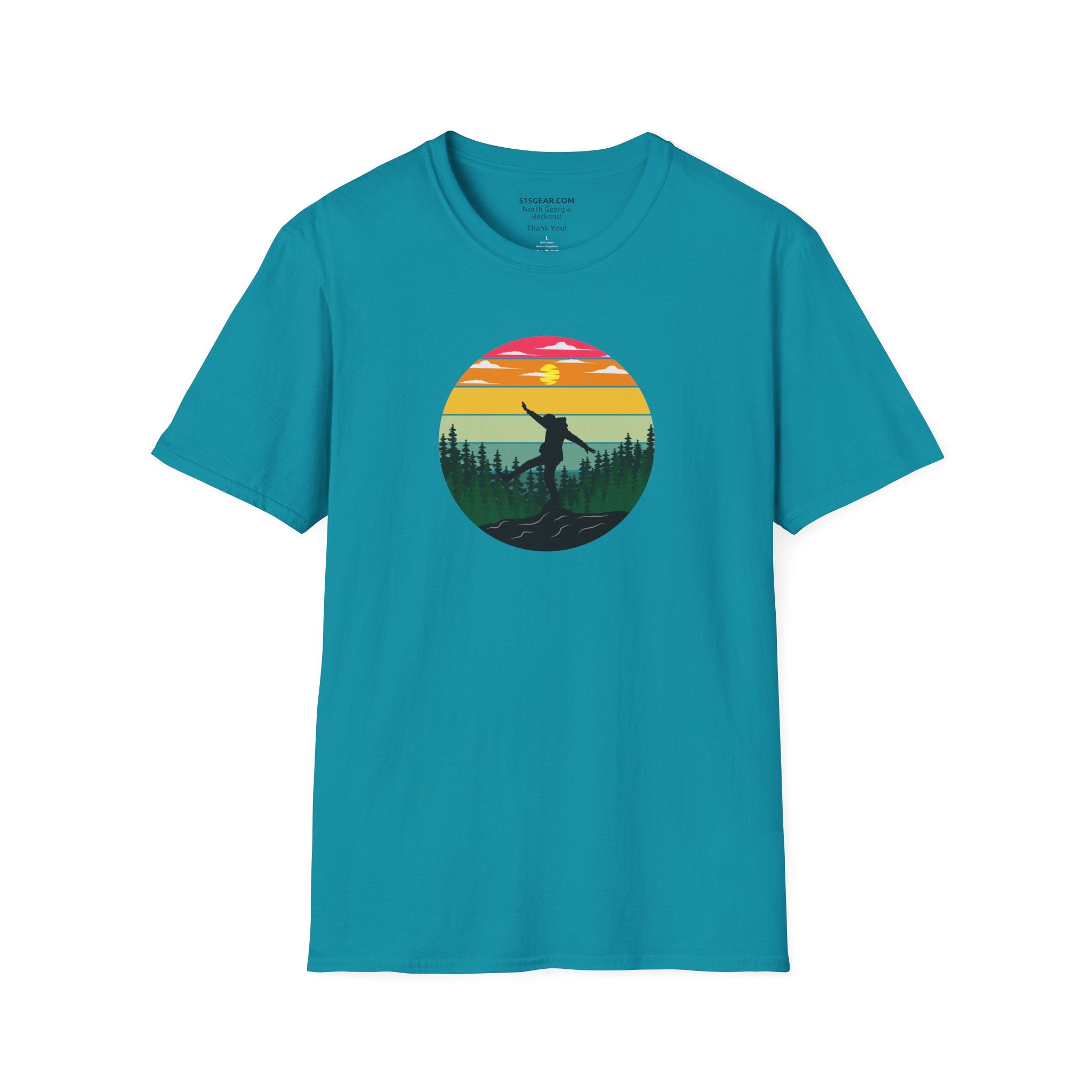 Unisex Adult T-shirt, mountain hiker graphic | by 515Gear.com | Perfect hiking apparel