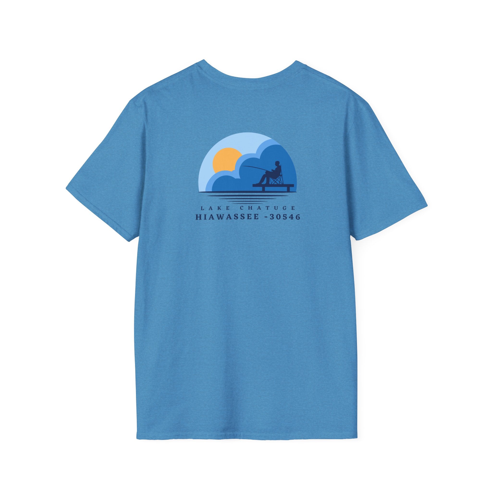 Adult t-shirt, Lake Fishing Graphic, by 515Gear.com | Hiawassee, GA | 30546