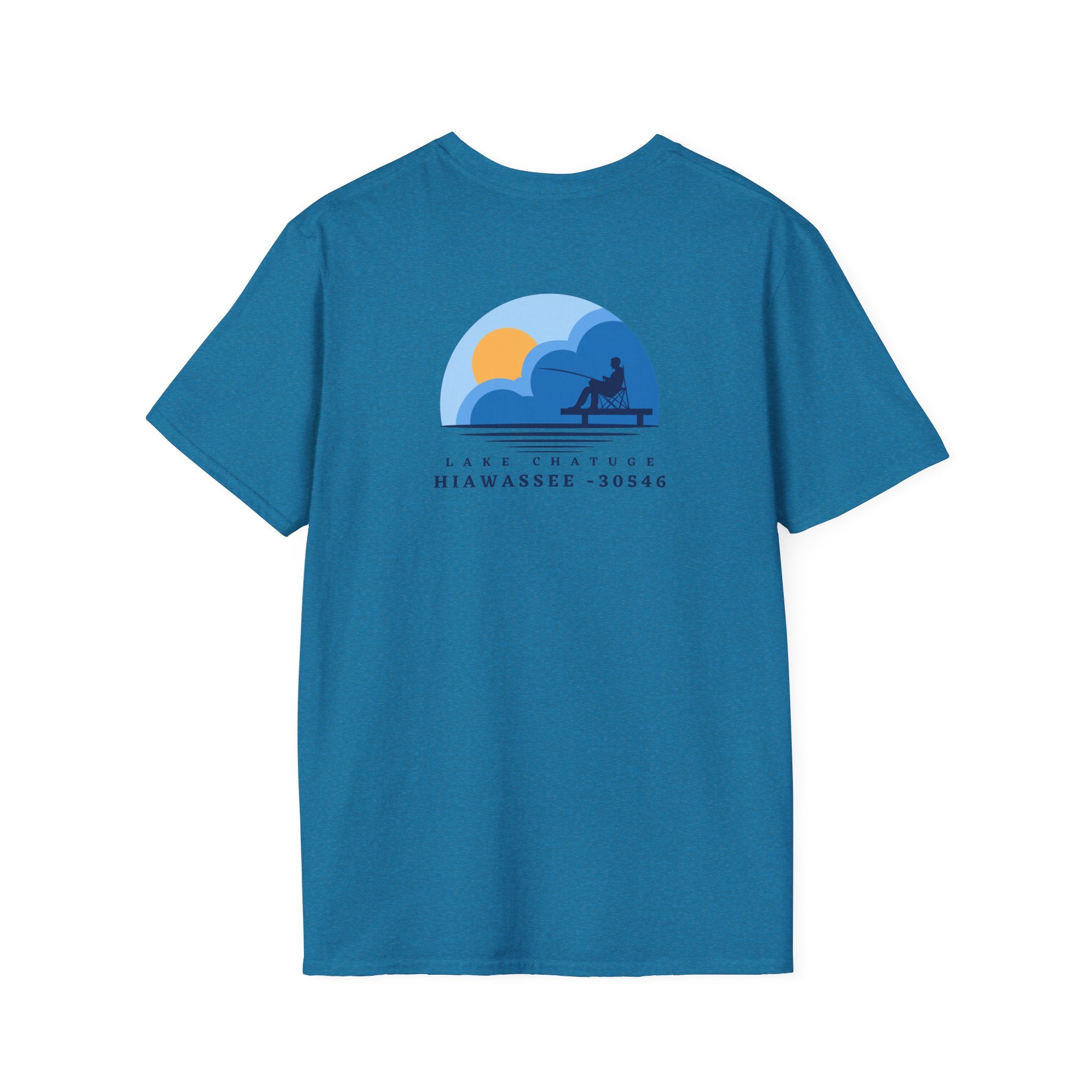 Adult t-shirt, Lake Fishing Graphic, by 515Gear.com | Hiawassee, GA | 30546