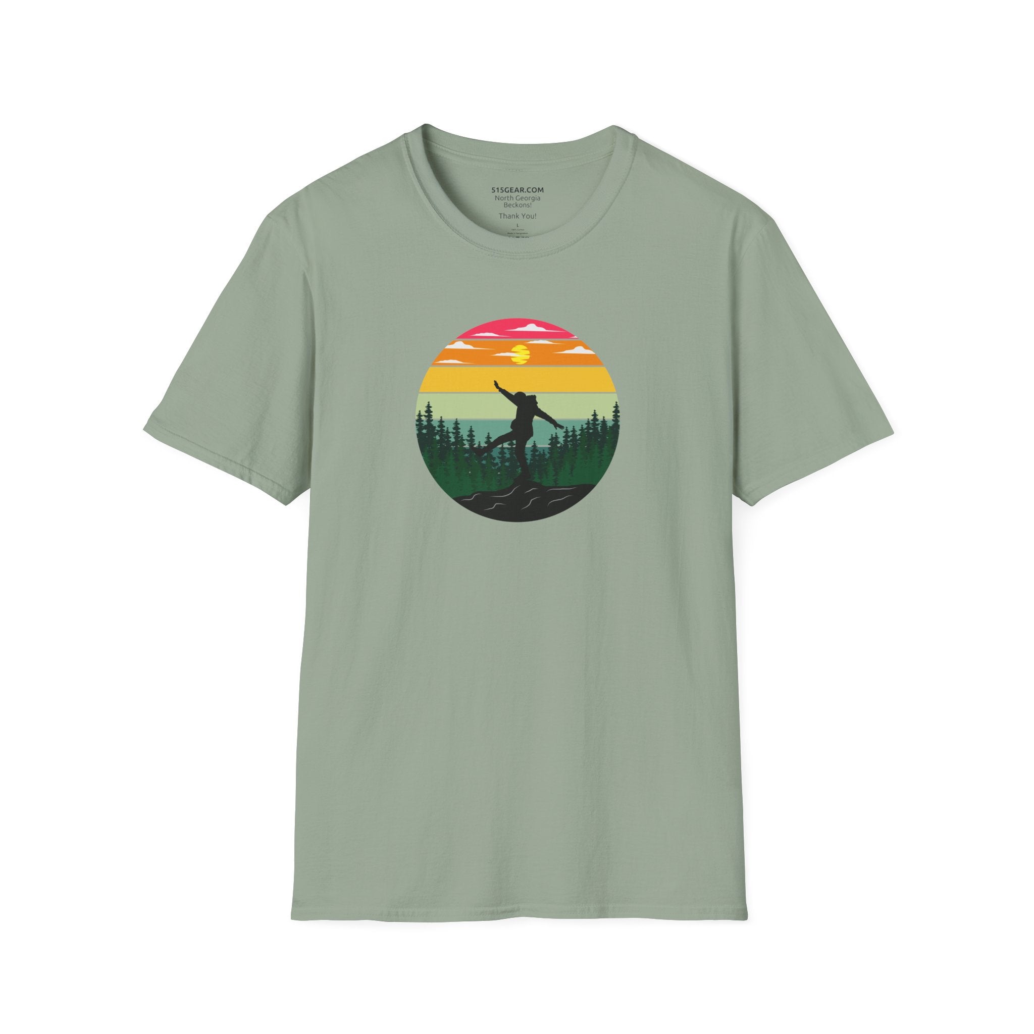 Unisex Adult T-shirt, mountain hiker graphic | by 515Gear.com | Perfect hiking apparel