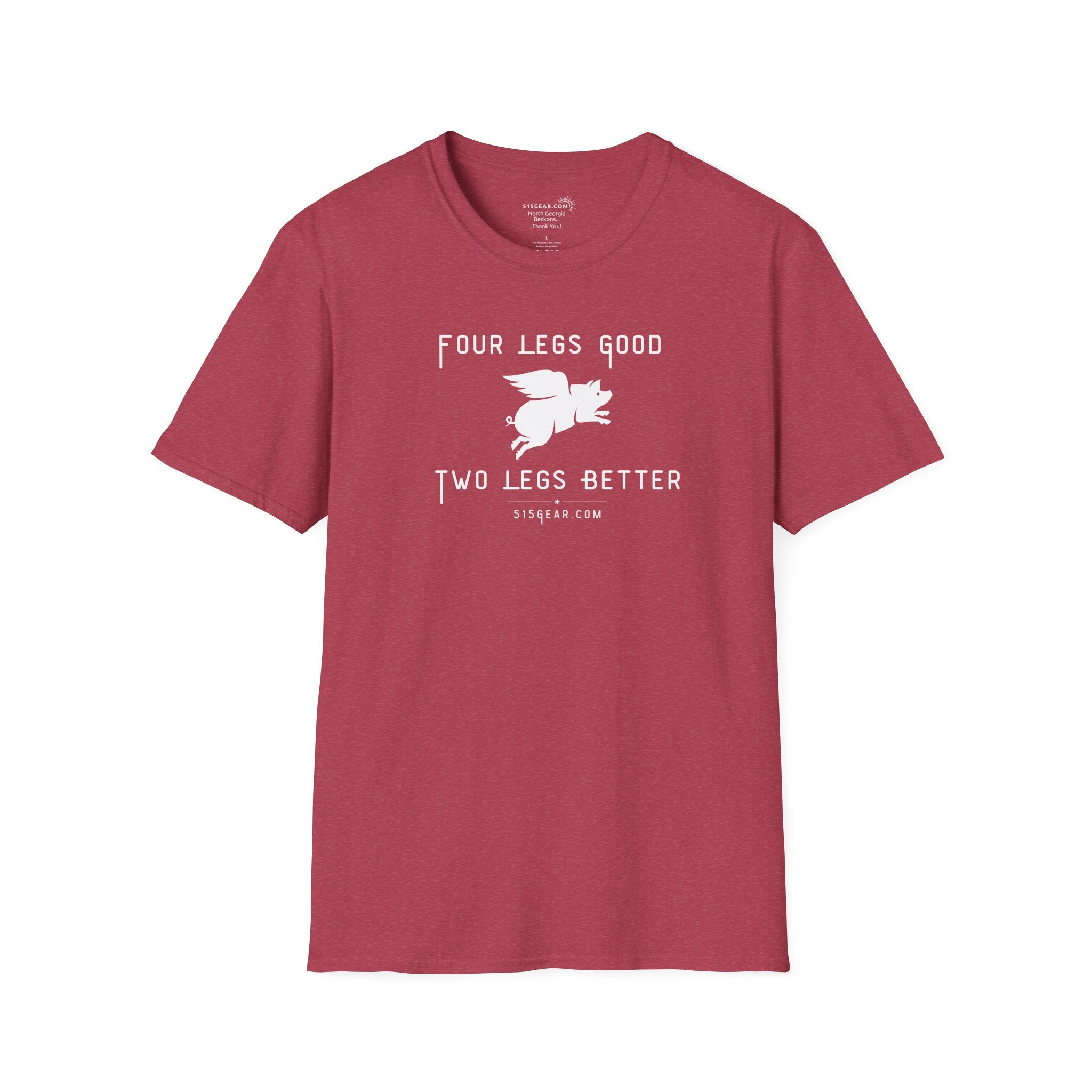 unisex adult t-shirt, satirical reference for “Orwellian” lovers | 515Gear.com | anyone love Animal Farm?