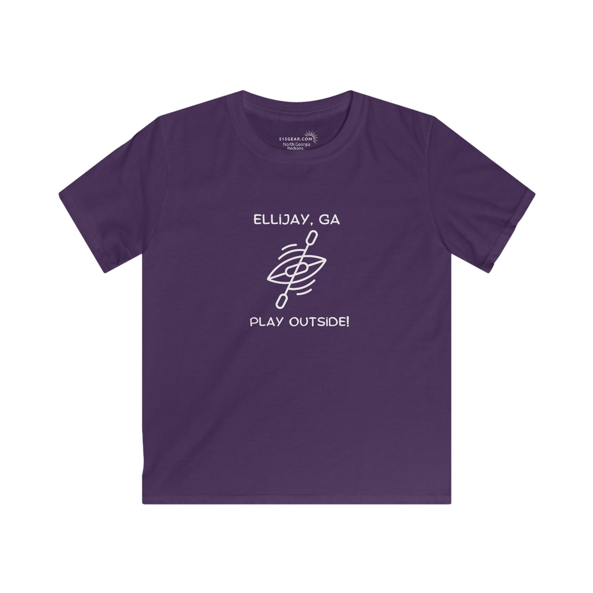 Kid’s T-Shirt, North GA Kayaking by 515Gear.com | Ellijay, GA | Play Outside!