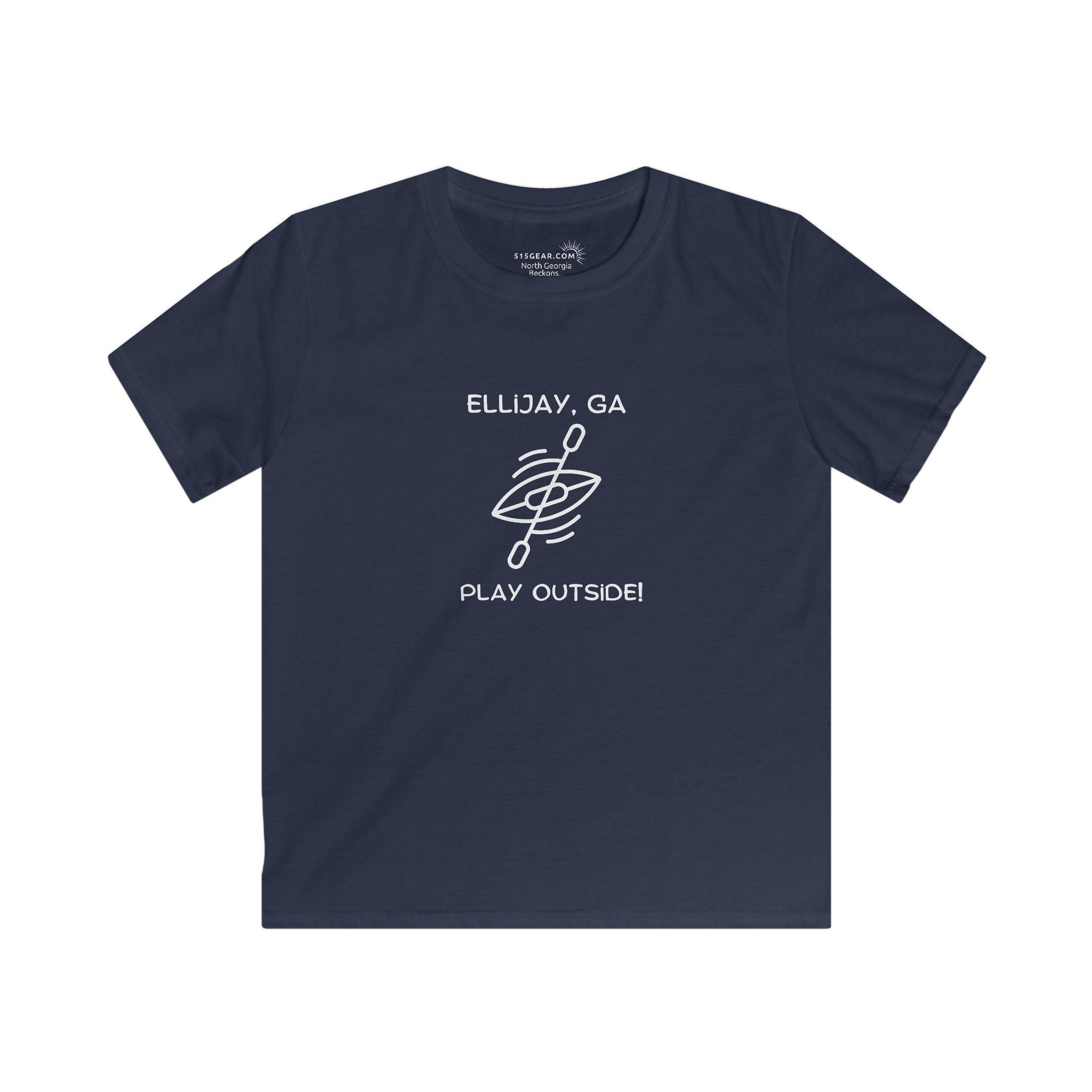 Kid’s T-Shirt, North GA Kayaking by 515Gear.com | Ellijay, GA | Play Outside!