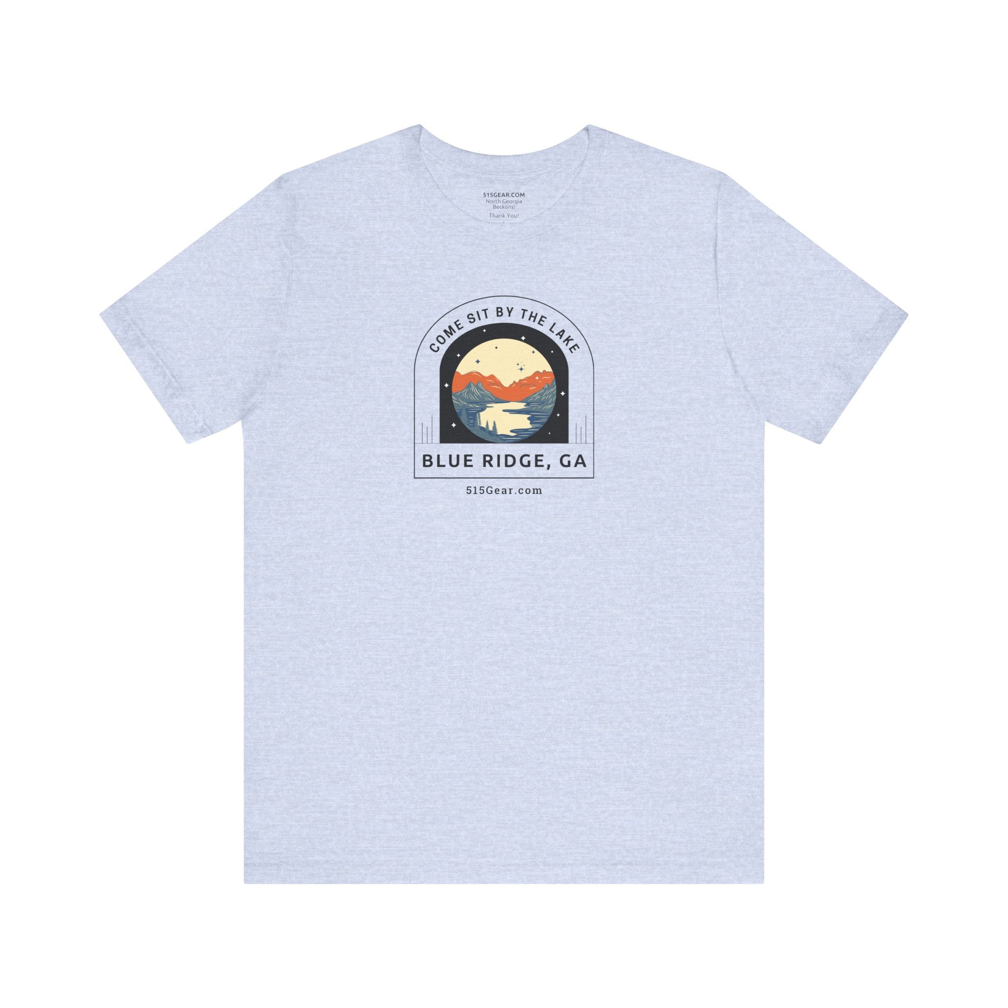 Unisex Adult T-shirt, by 515Gear.com | Blue Ridge, GA | Come Sit by the Lake!