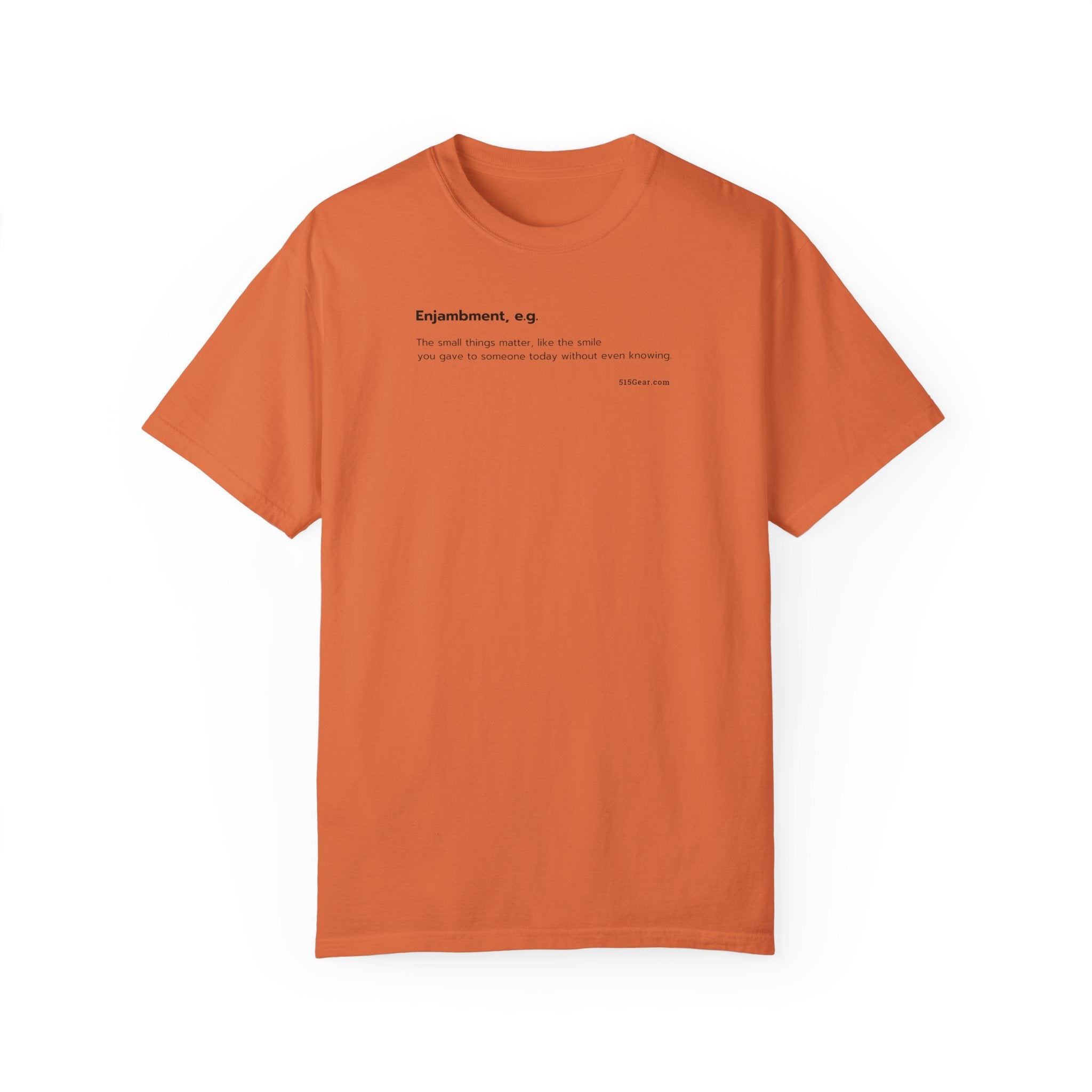 unisex adult t-shirt, word play | 515Gear.com | the small things matter