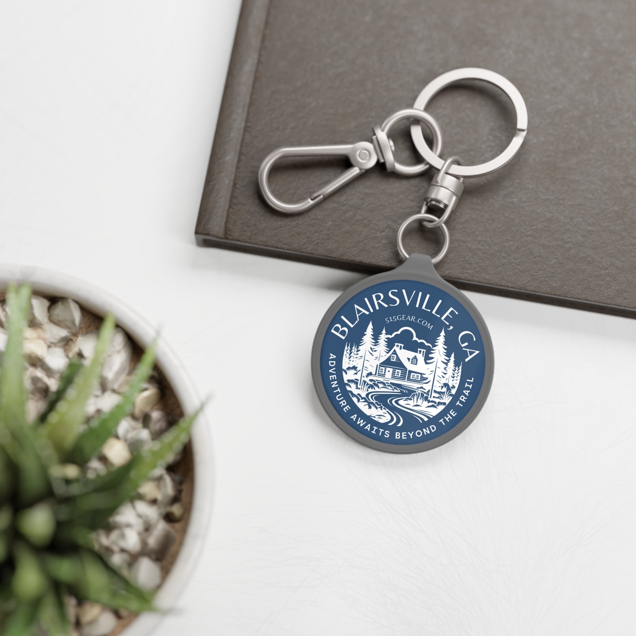 Keyring, Adventure Awaits beyond the Trail by 515Gear.com | Blairsville, GA | North GA Beckons!