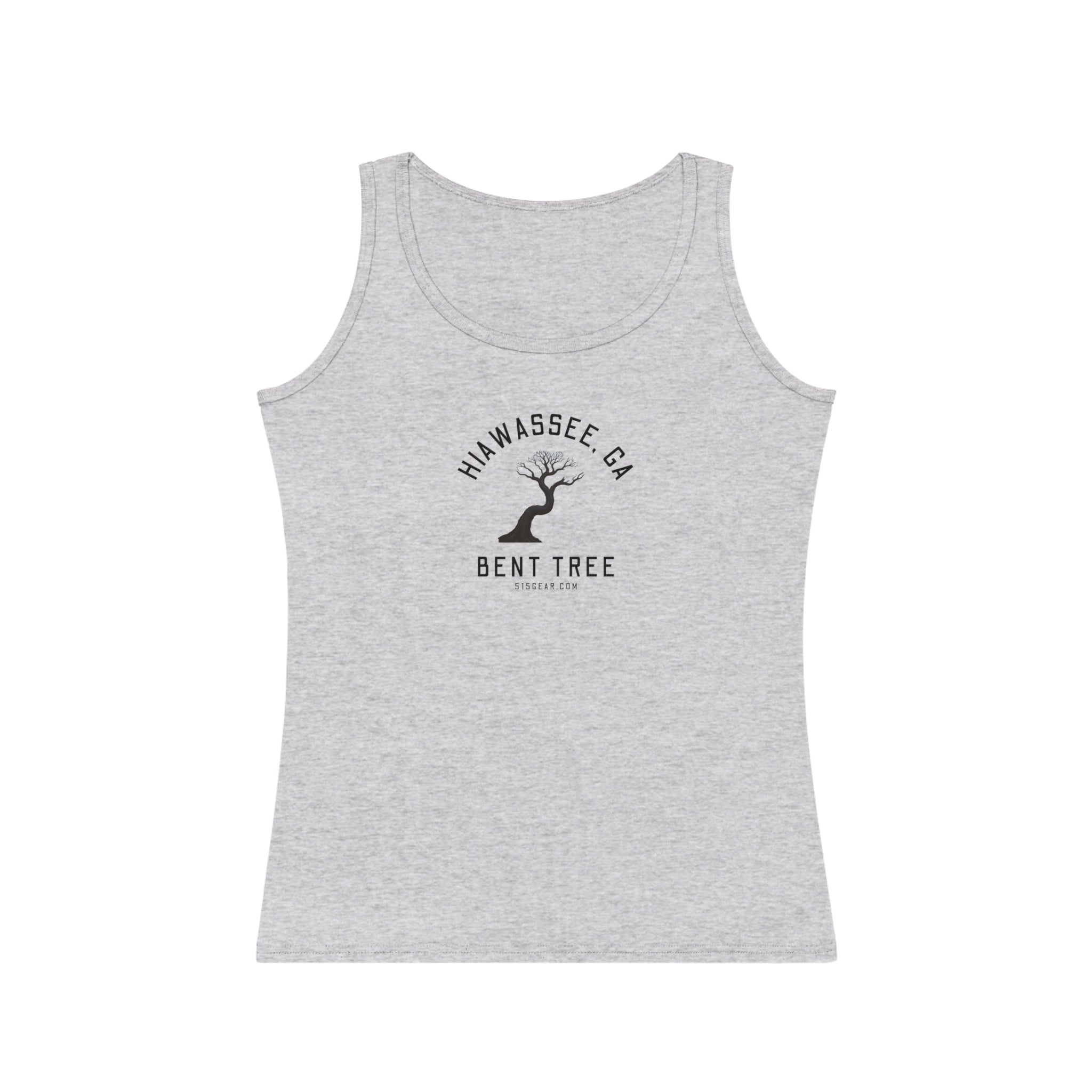 Women’s tank-top, bent tree graphic, by 515 Gear | Hiawassee, GA | cotton tank perfect for outdoors or workouts