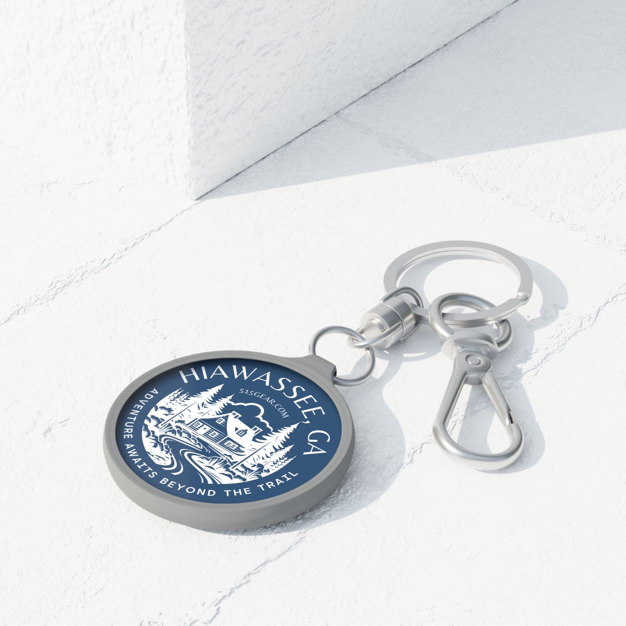 Keyring, Adventure Awaits beyond the Trail by 515Gear.com \ Hiawassee, GA | North GA Beckons!