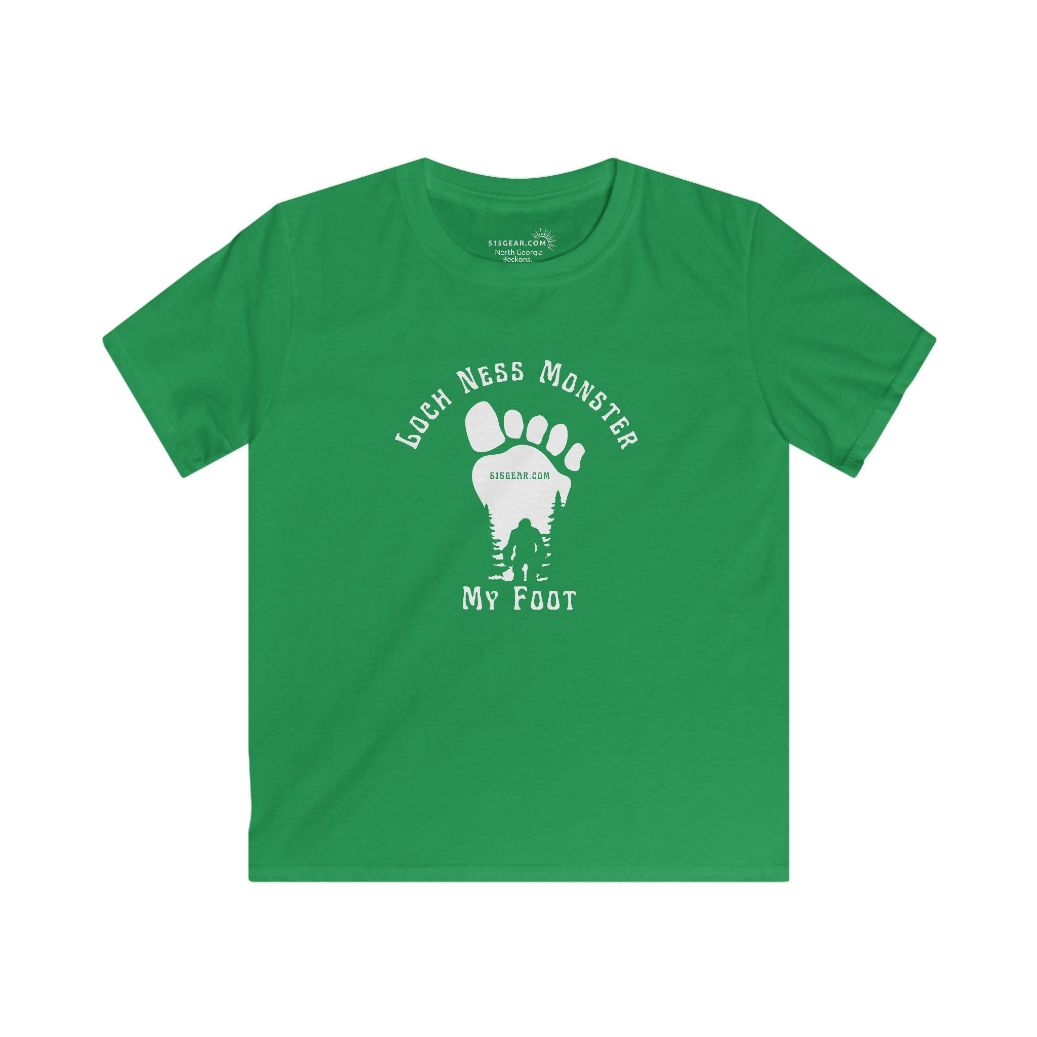 Bigfoot “Loch Ness Monster My Foot” Kids’ T-Shirt