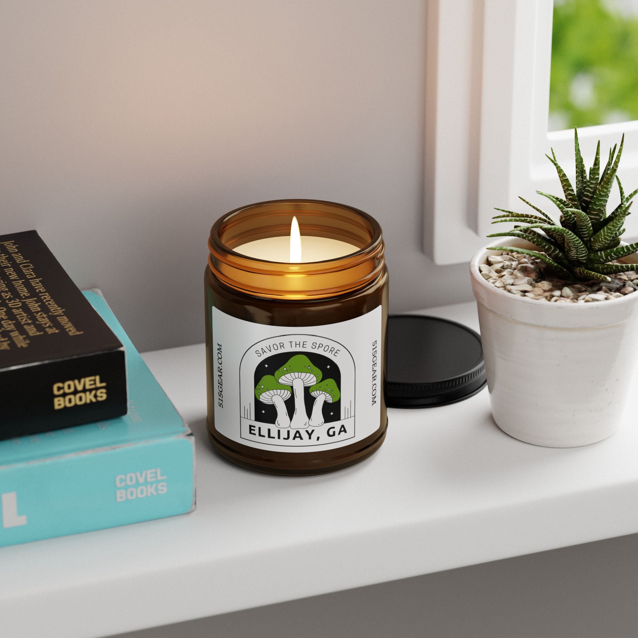 Soy Candle, 9 ounces, Savor the Spore design by 515Gear.com | Ellijay, GA | aromatherapy for you!